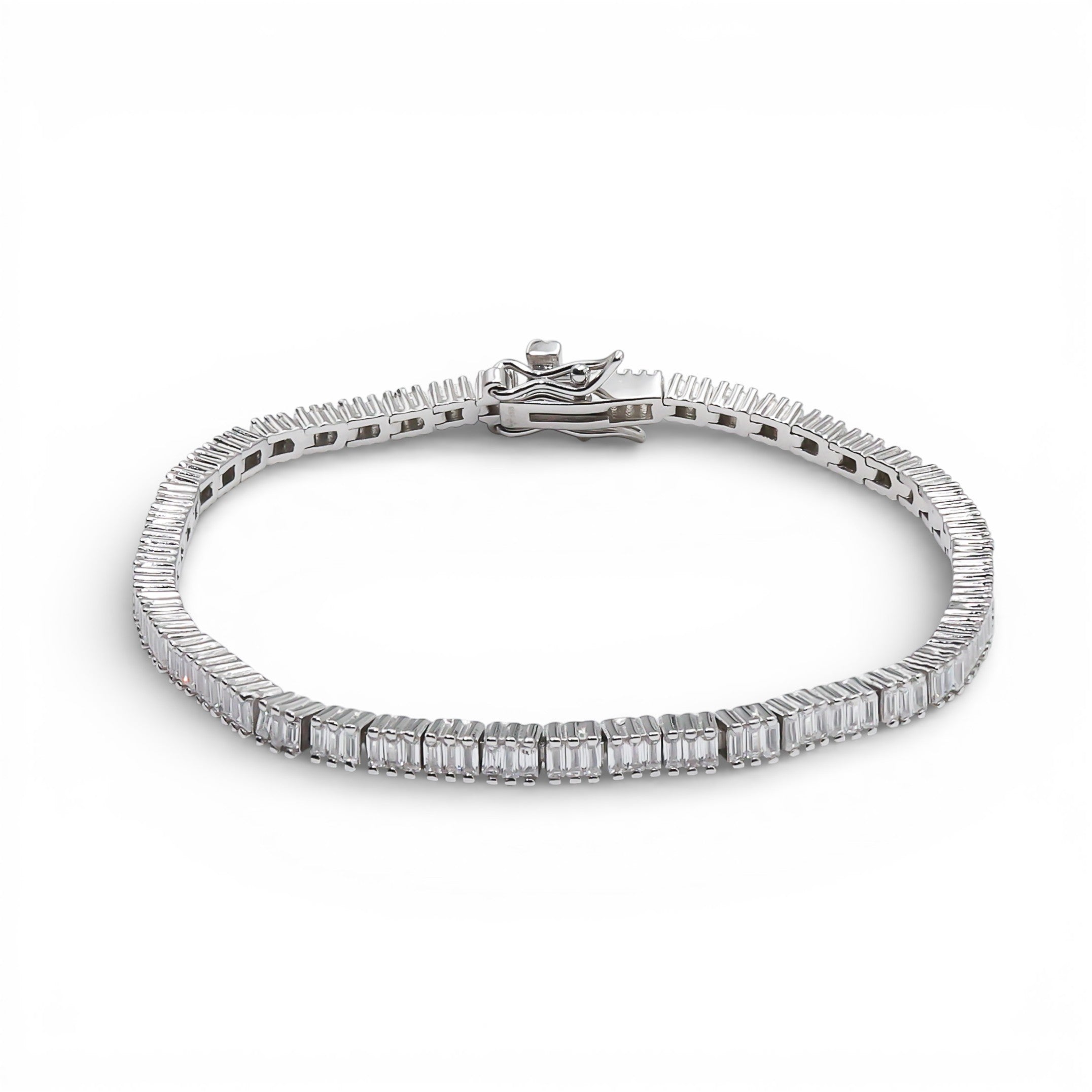 Brățară Triple Baguette Argint