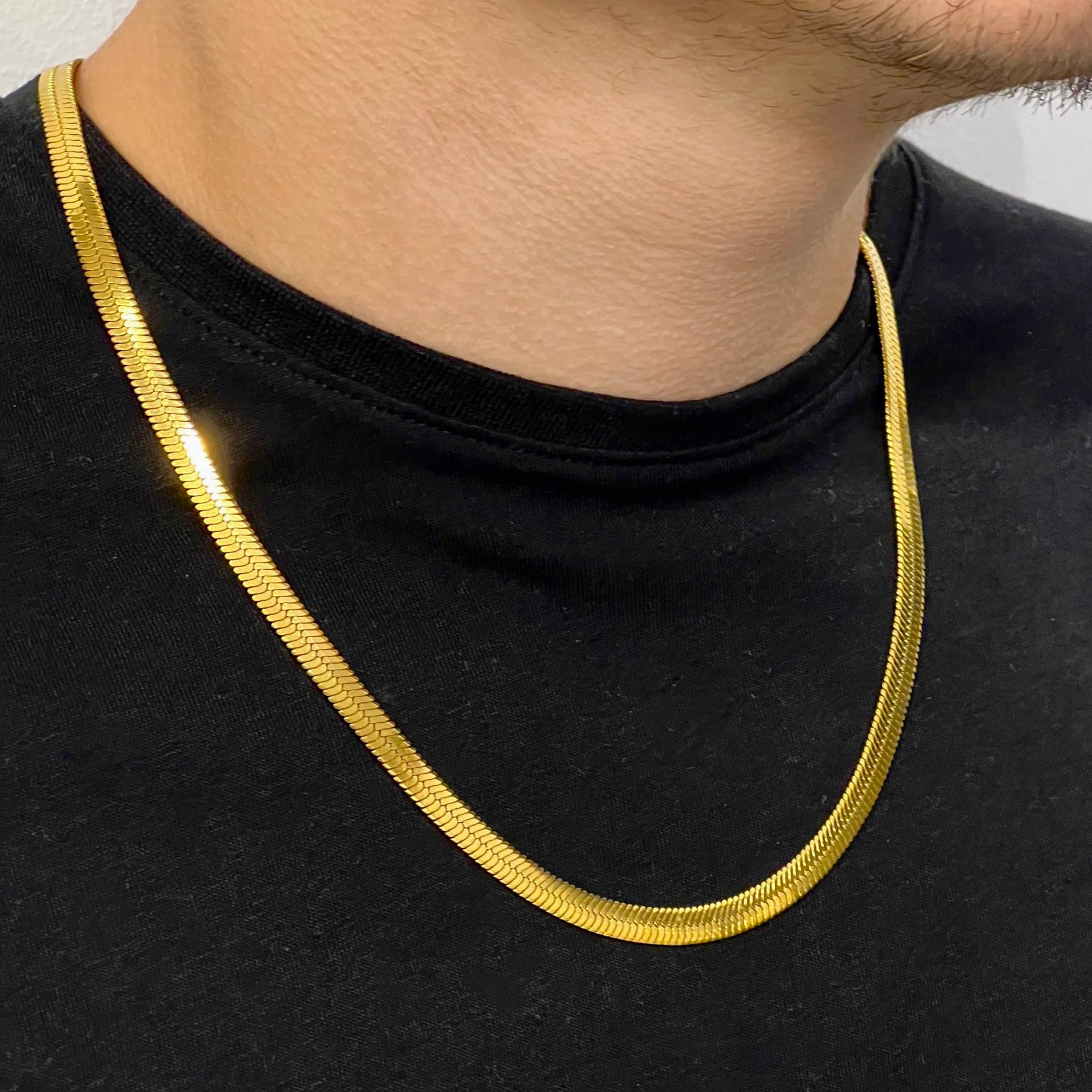 Necklace Snake 2 Gold INOX