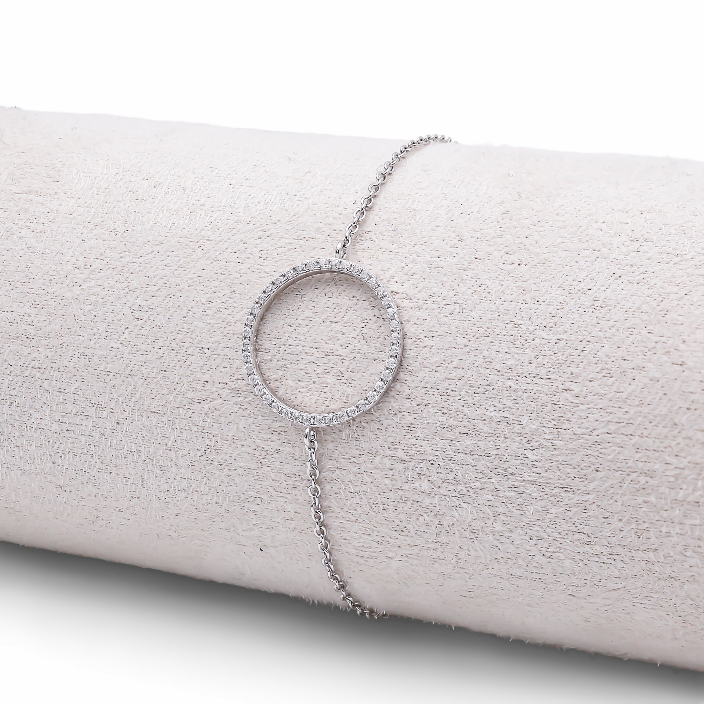 Brățara Moissanite Circle Argint