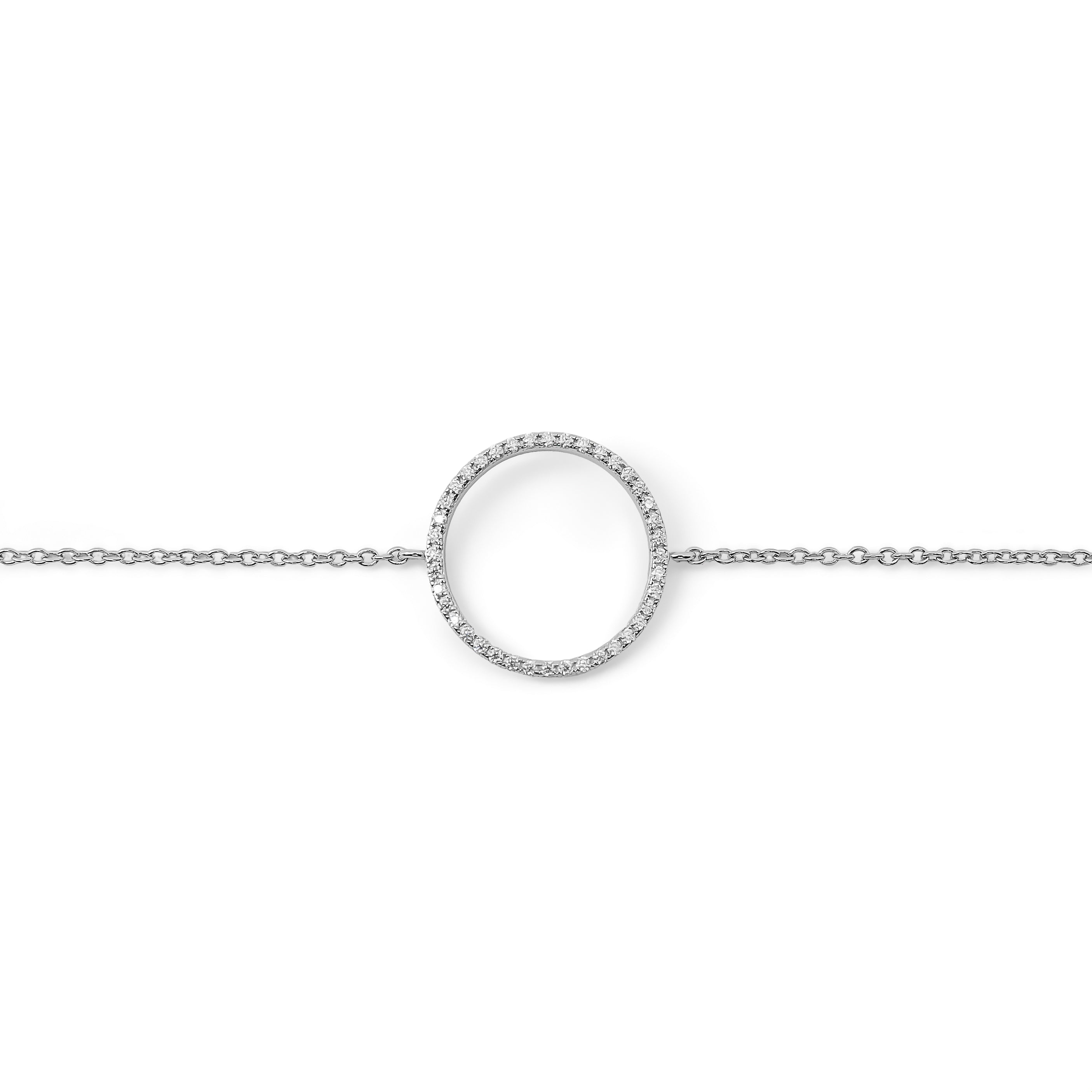 Brățara Moissanite Circle Argint