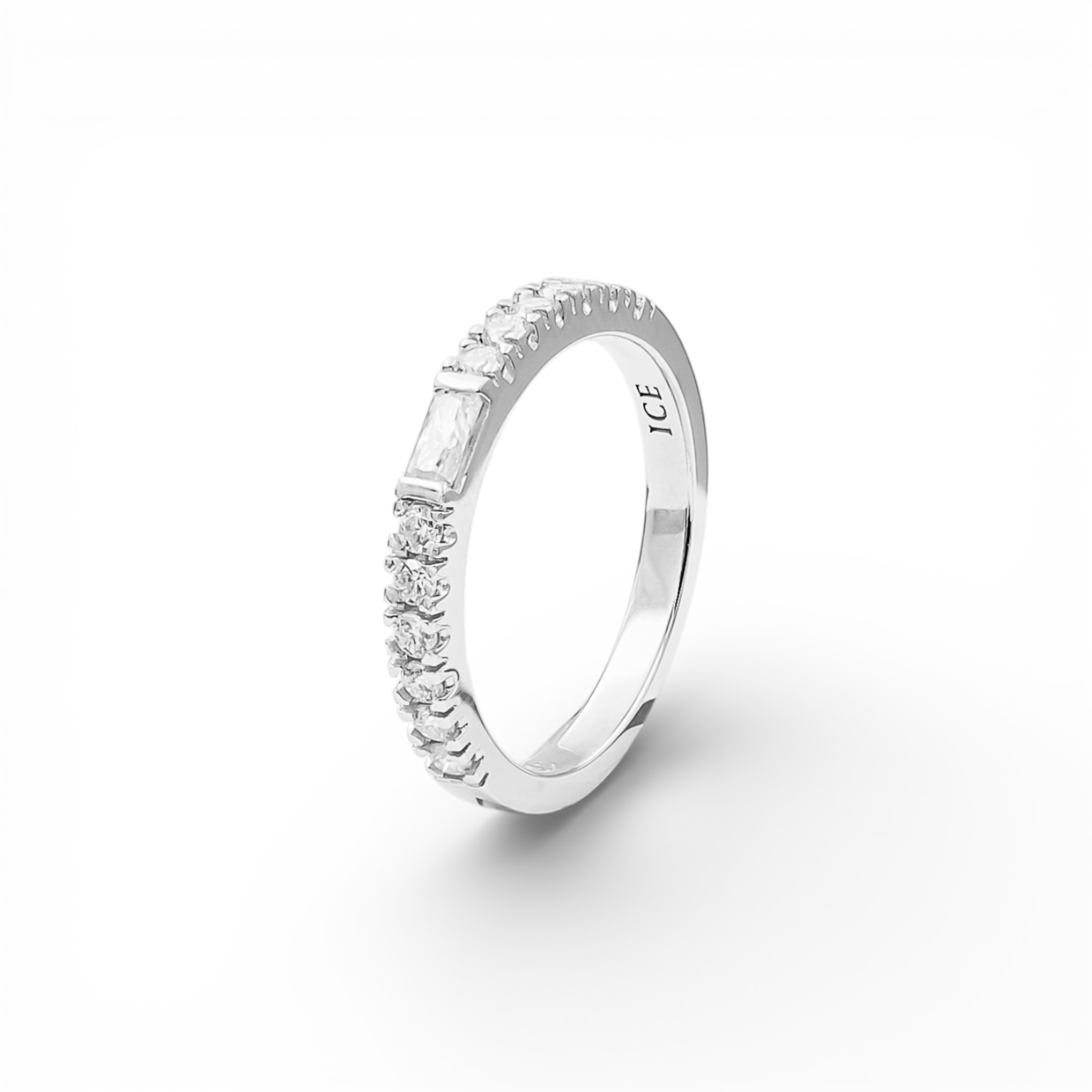 Inel Moissanite Argint