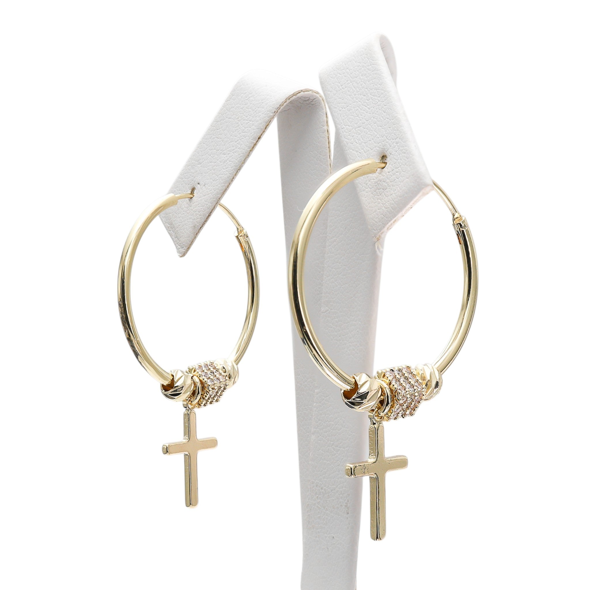 Cercei Hoop Cruce Fine Gold