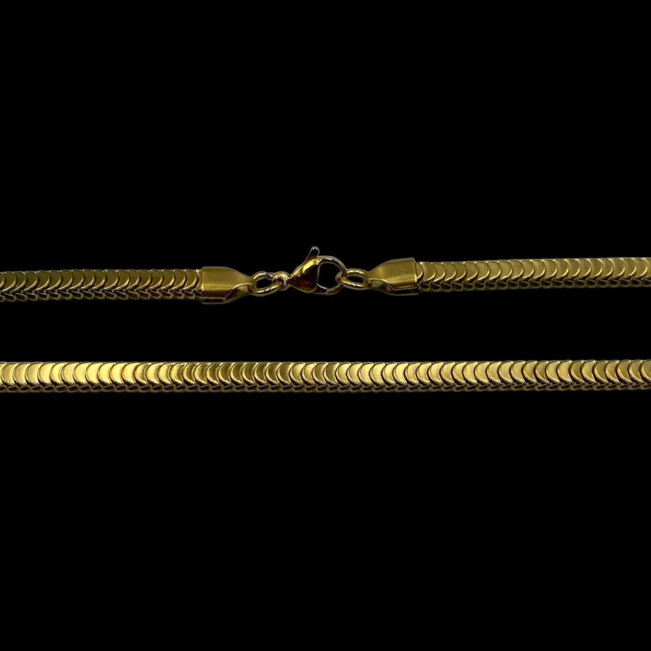 Snake X Gold Inox necklace