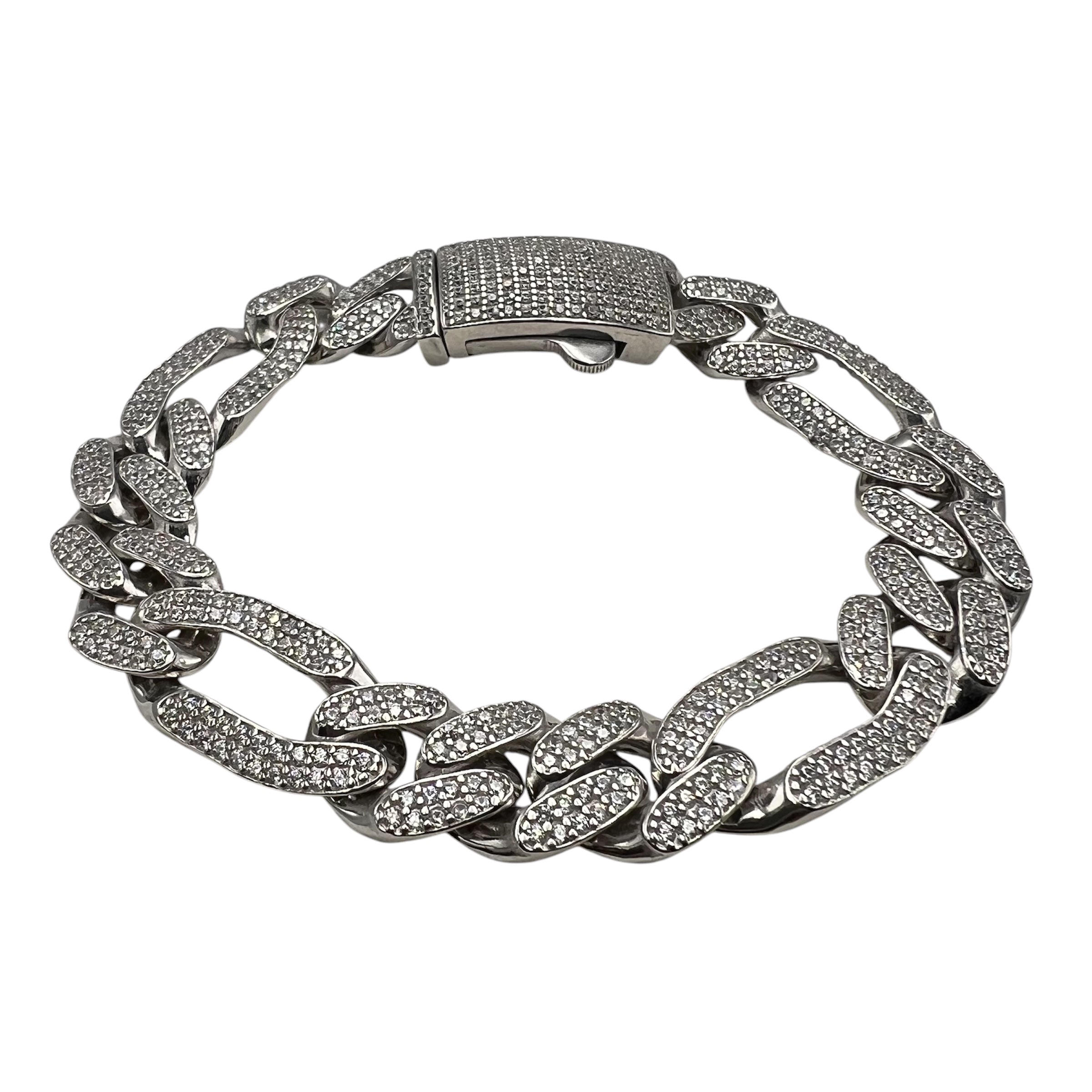 Brățară Cuban Pause 11mm ARGINT