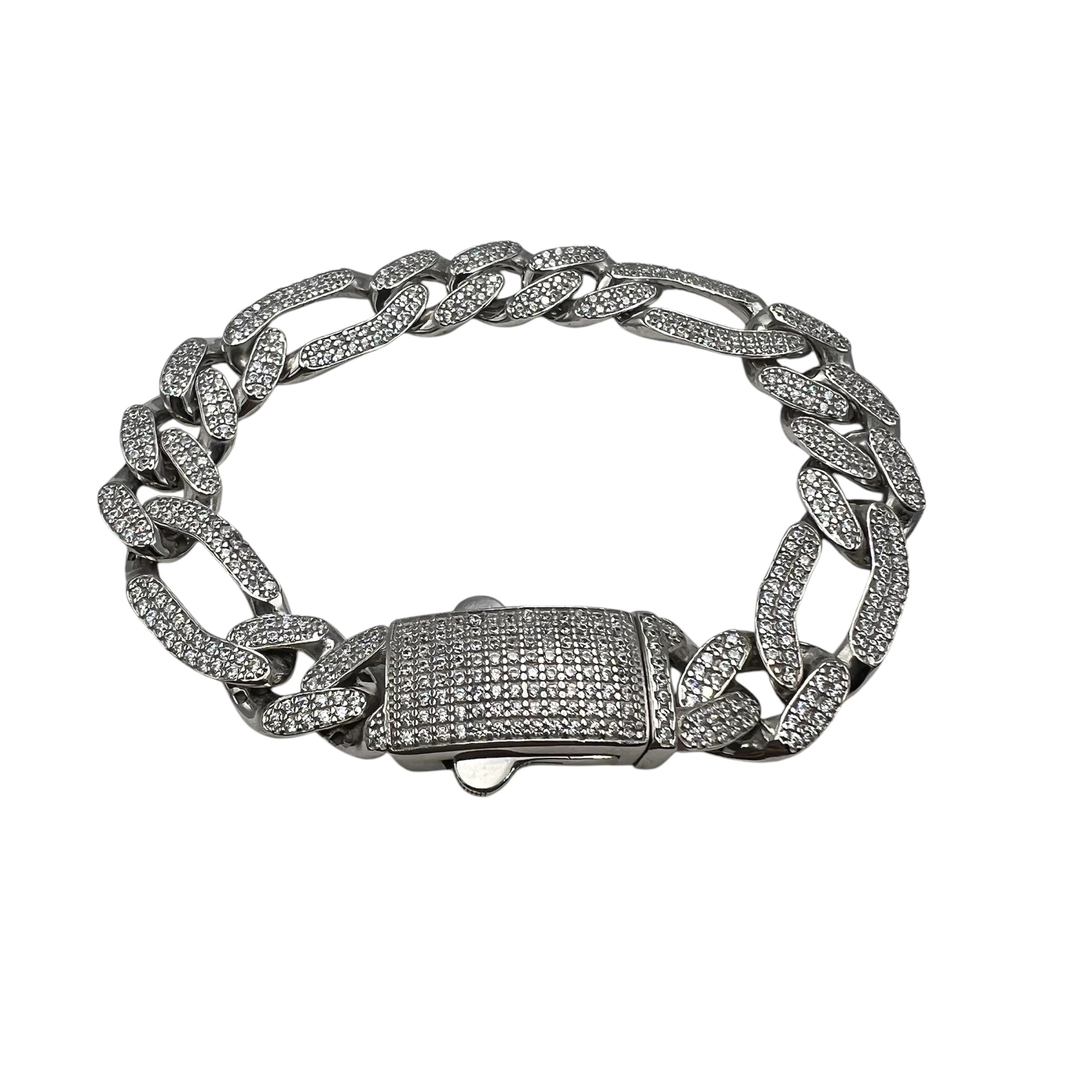 Brățară Cuban Pause 11mm ARGINT