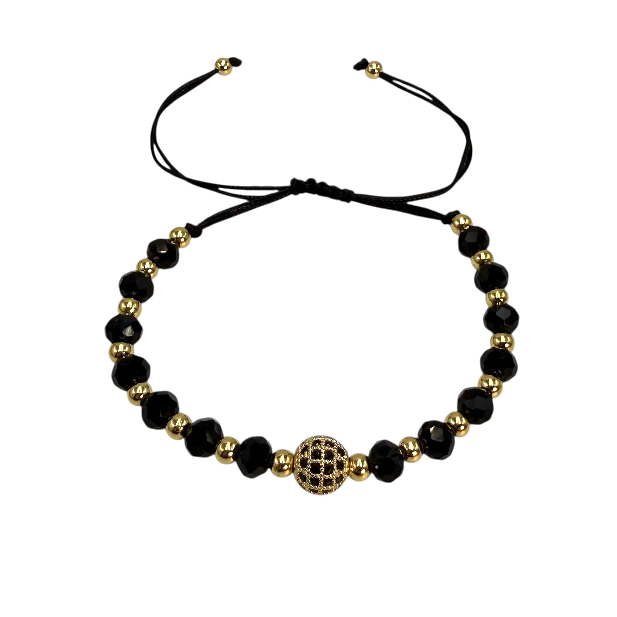 Brățară Reglabilă Sphere Placată cu Aur