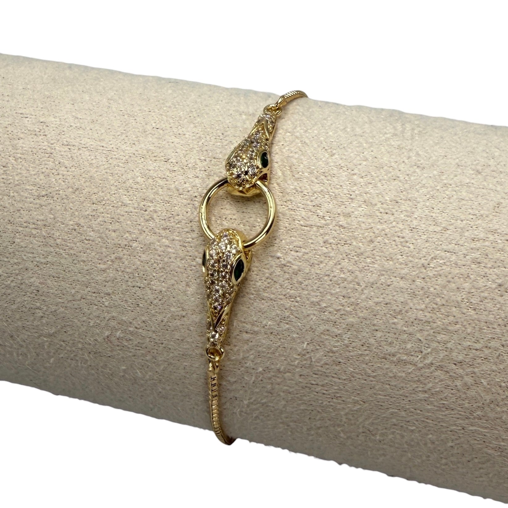 Brățară Reglabilă Șarpe 2 Placată cu Aur