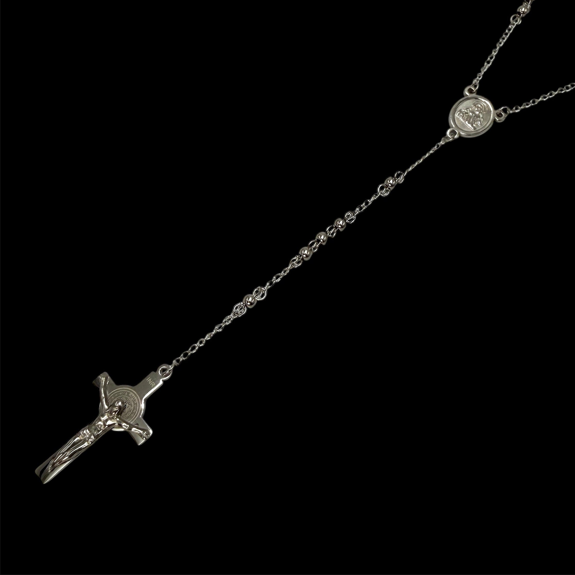 Colier Rozariu God Love Silver Placat cu Aur