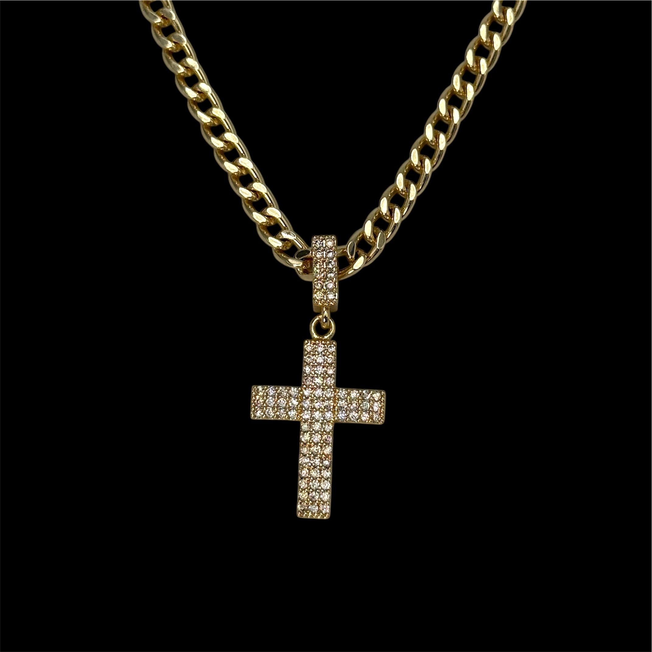 Colier Diamond Church Placat cu Aur