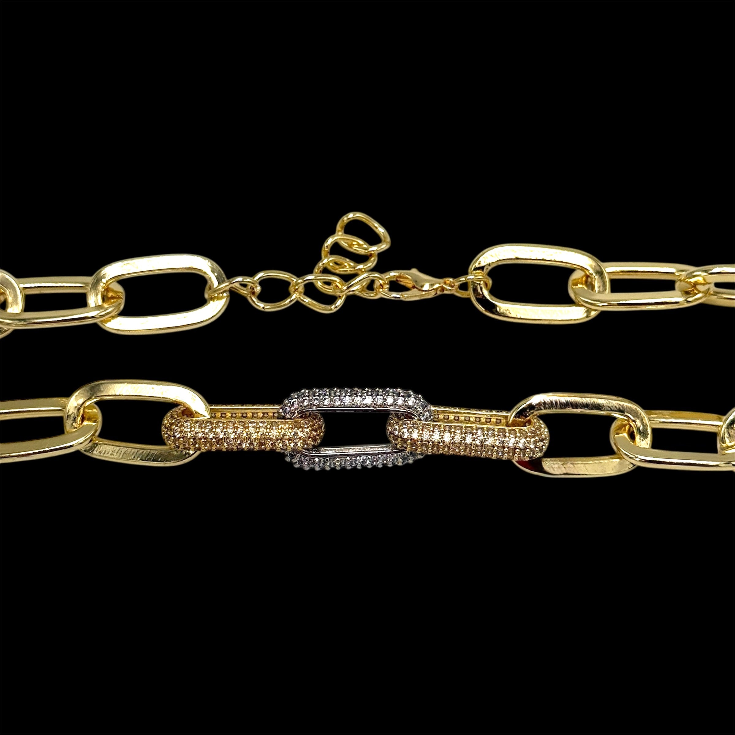 Colier Stephany Plus Placat cu Aur