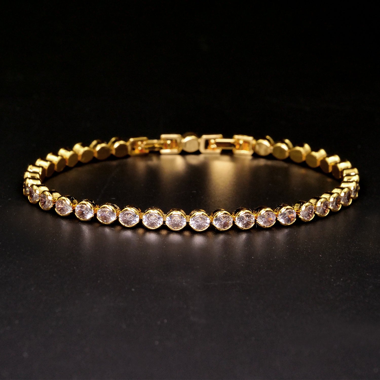 Tennis Pills Gold Bracelet