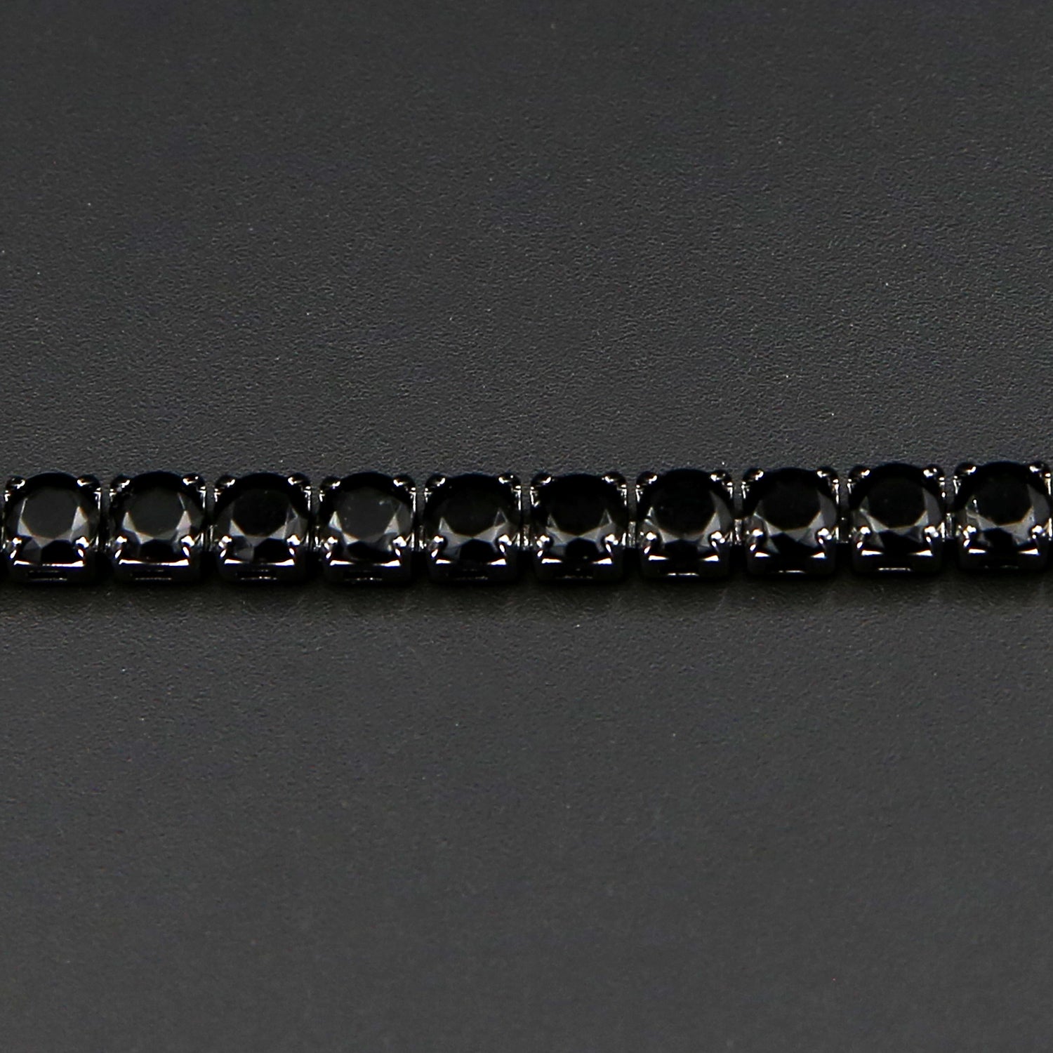 All Black Tennis Bracelet 5mm