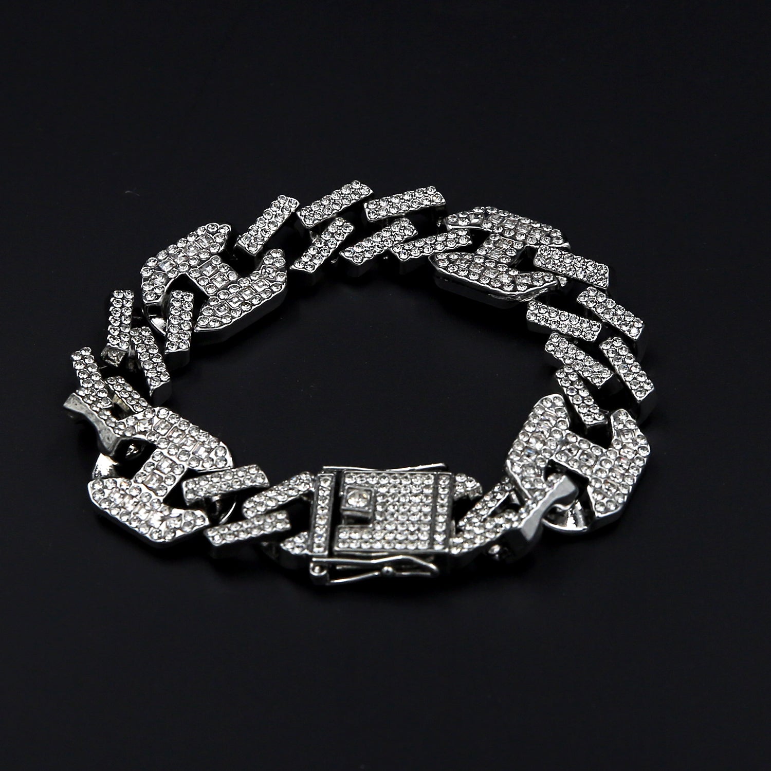 Cuban Medellin Silver Bracelet