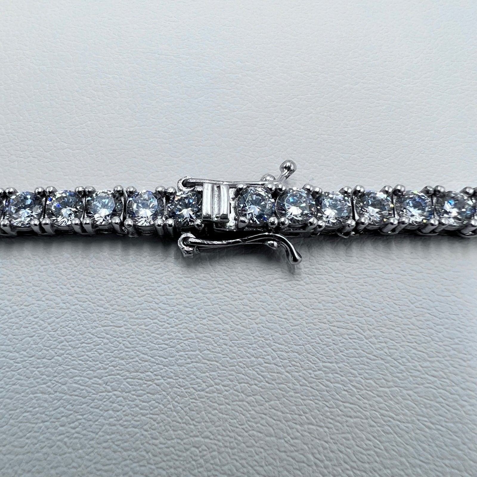 Silver Tennis Necklace 50cm