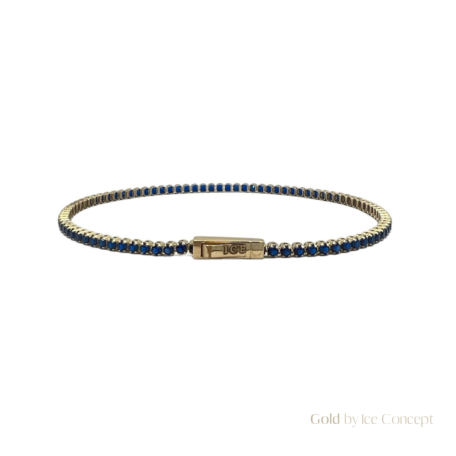 Bracelet Tennis Blue 2mm GOLD