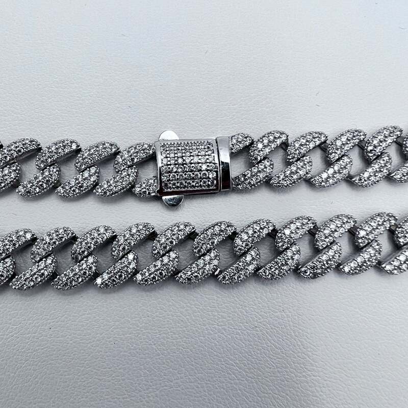 Silver Cuban necklace