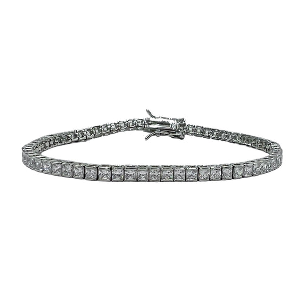 Bracelet Tennis Cassette 3mm Silver