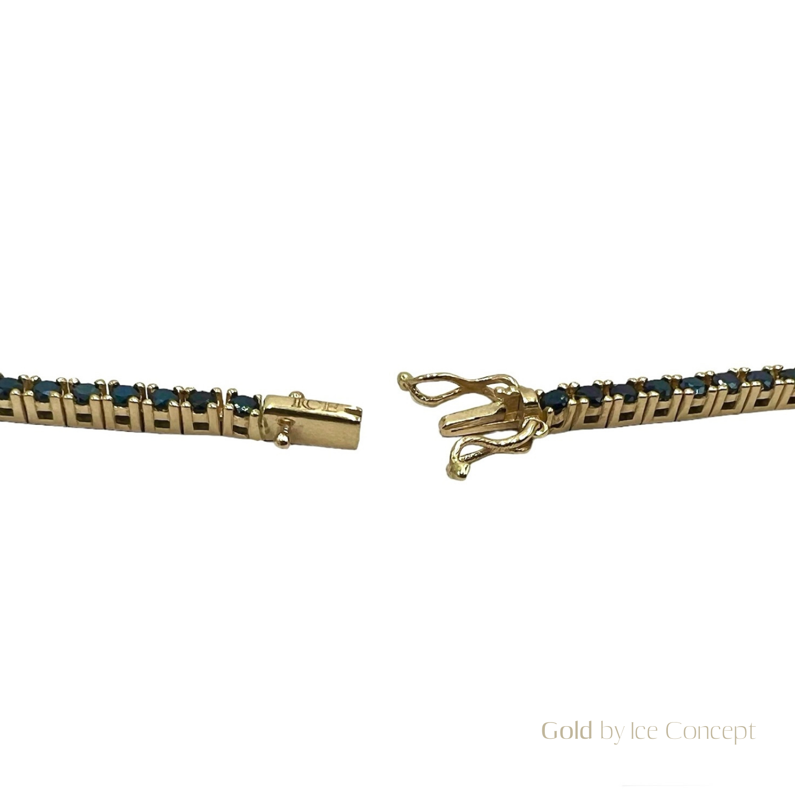 Bracelet Tennis Black 3mm GOLD