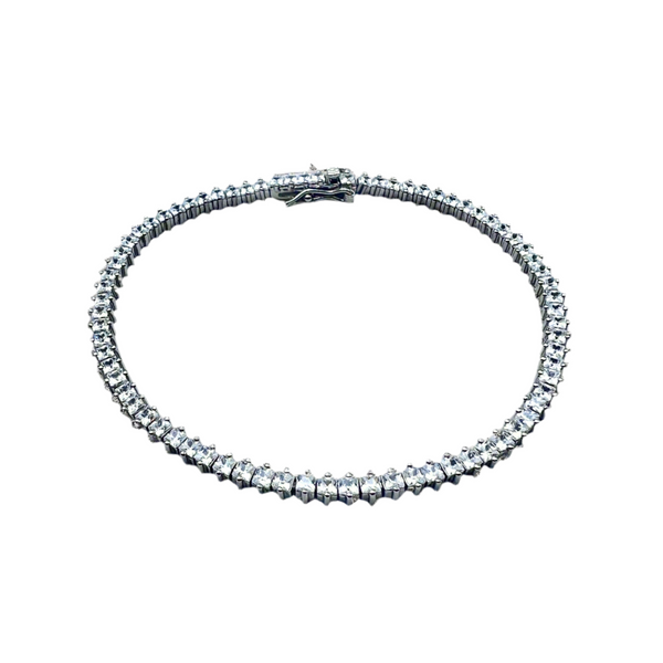 Fine Silver Tennis Bracelet