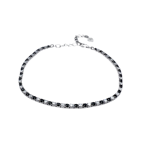 Bracelet Tennis Duo 1.5mm Silver