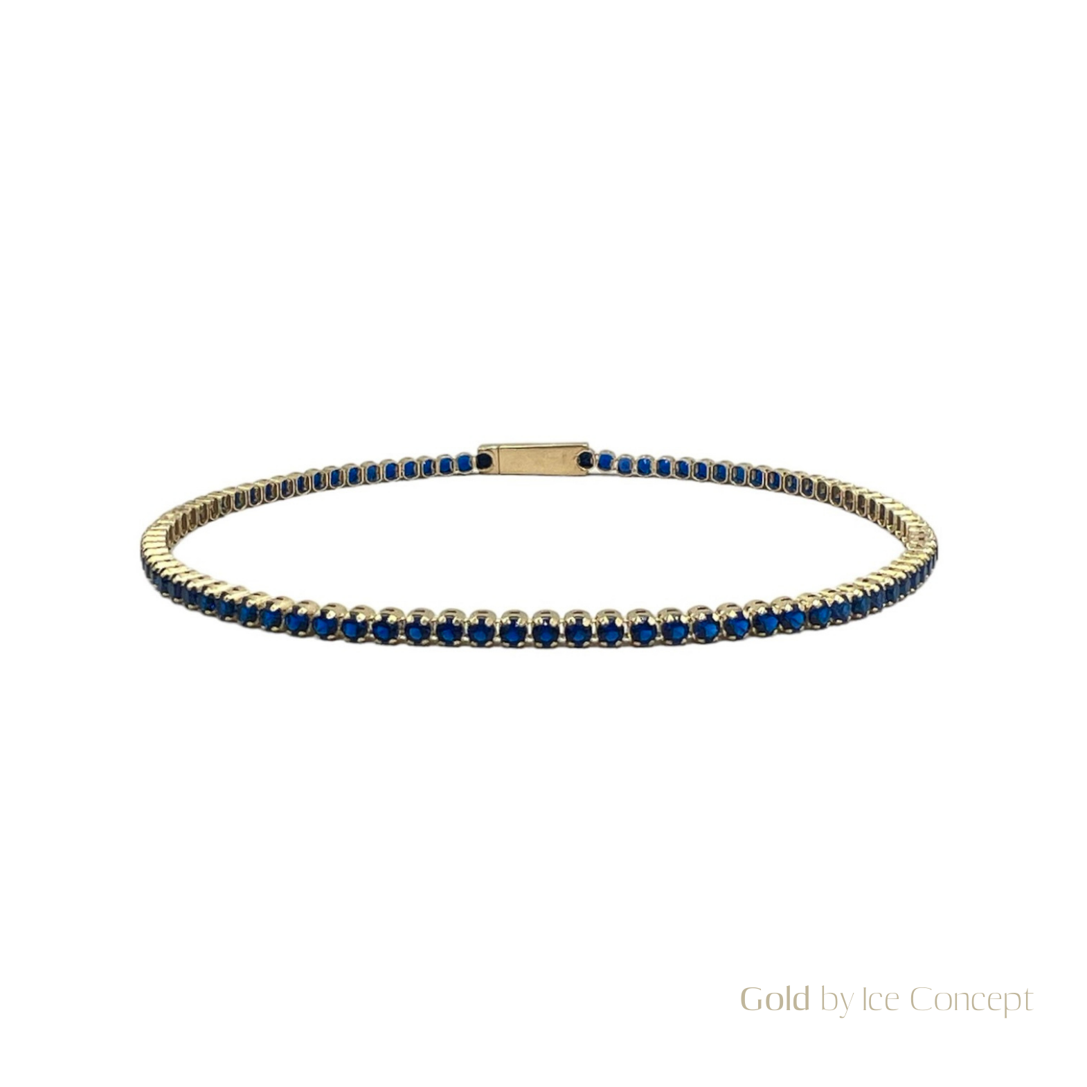 Bracelet Tennis Blue 2mm GOLD