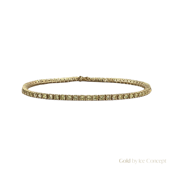 Tennis Gold Bracelet 3mm GOLD