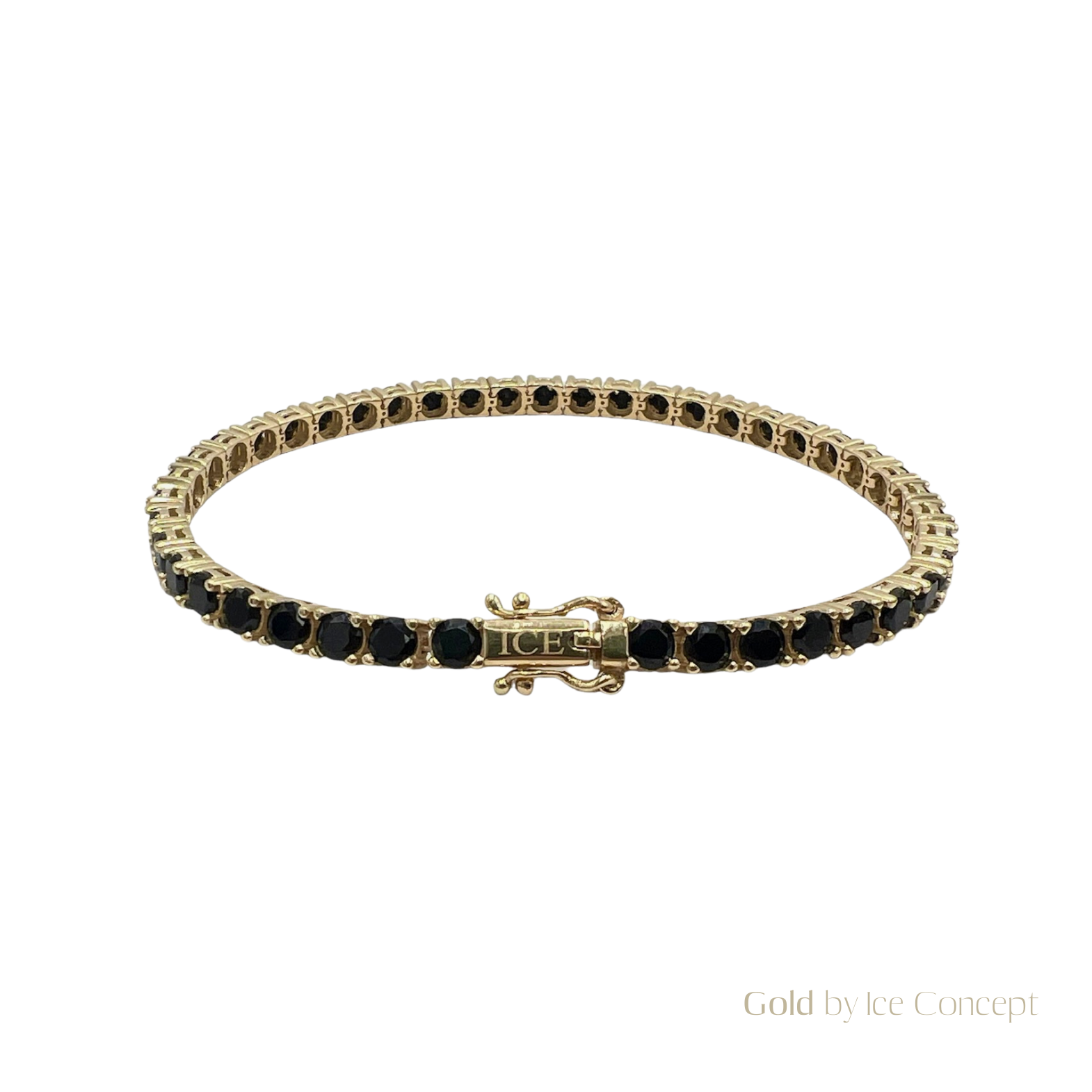 Bracelet Tennis Black 5mm GOLD