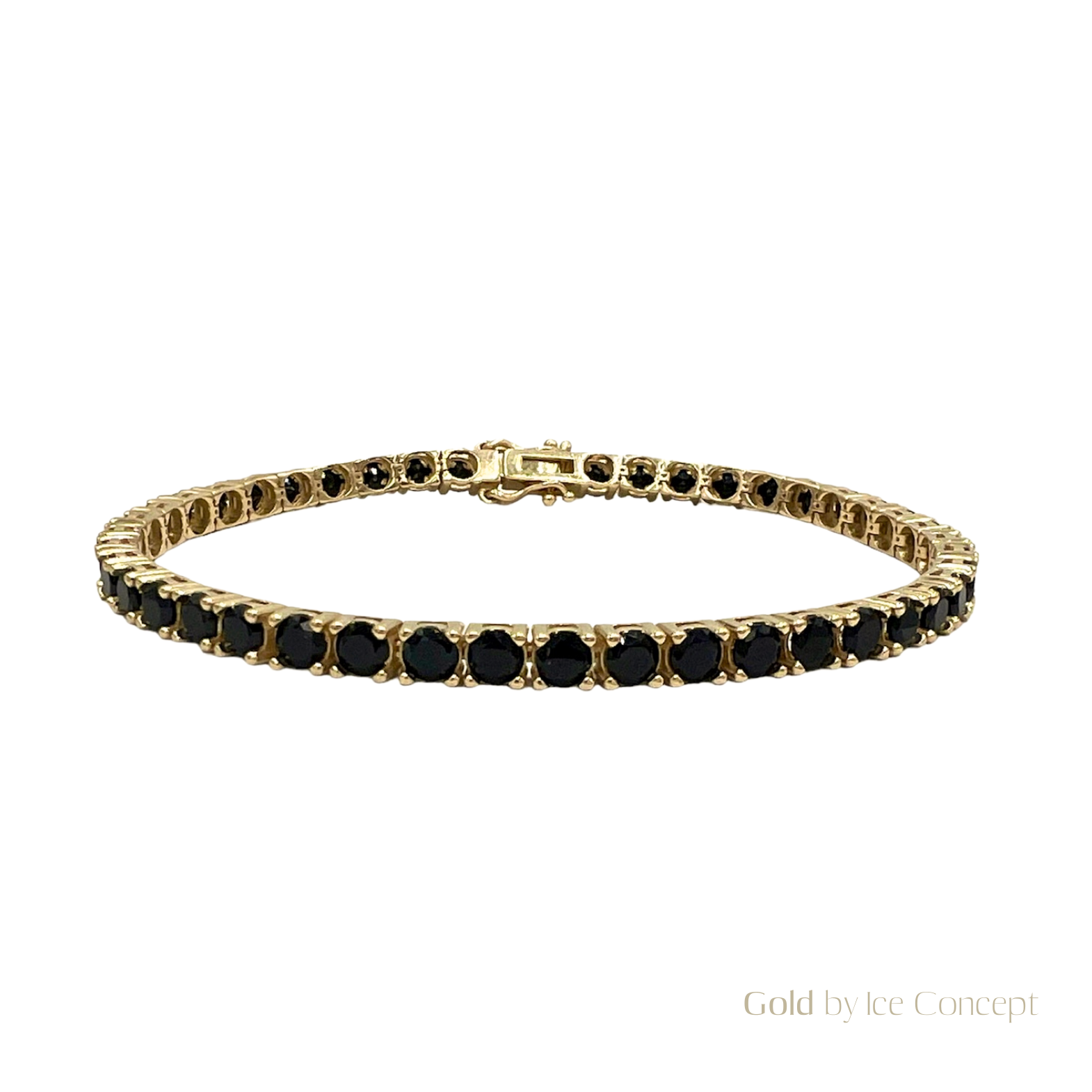 Bracelet Tennis Black 5mm GOLD