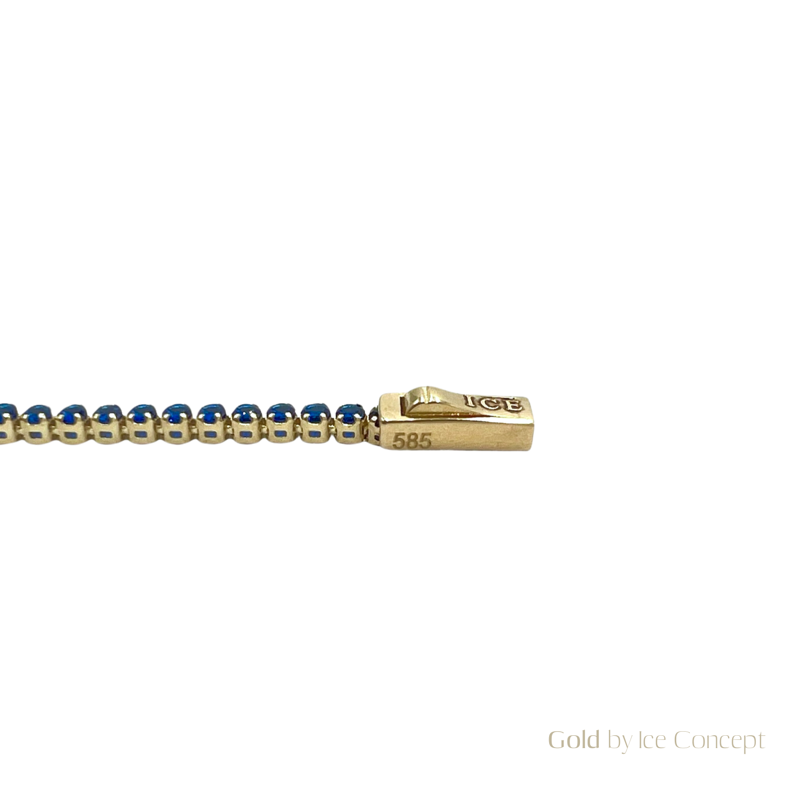 Bracelet Tennis Blue 2mm GOLD