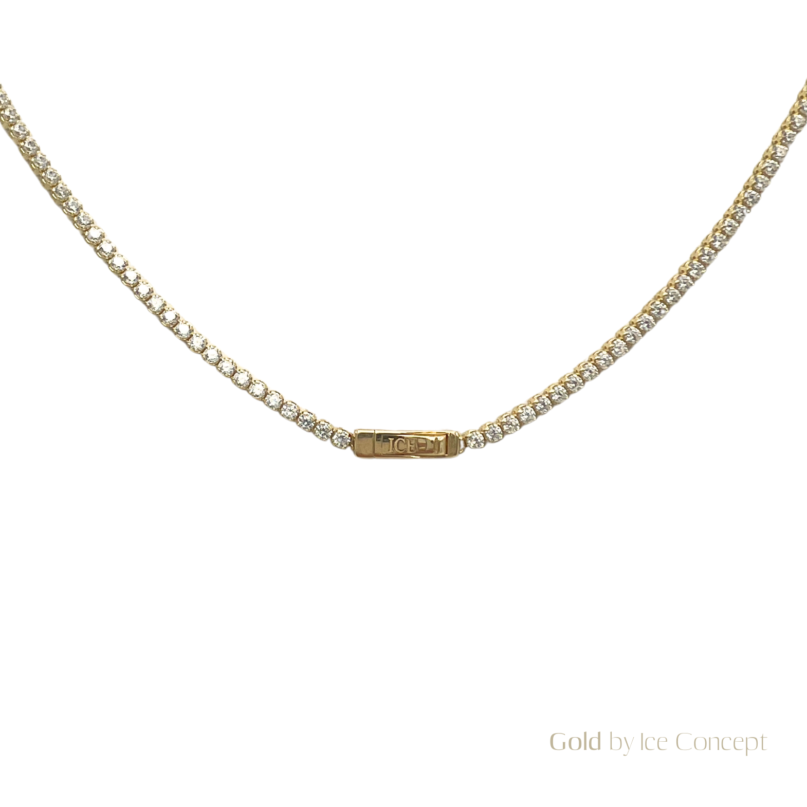 Classic Tennis Necklace 2mm GOLD