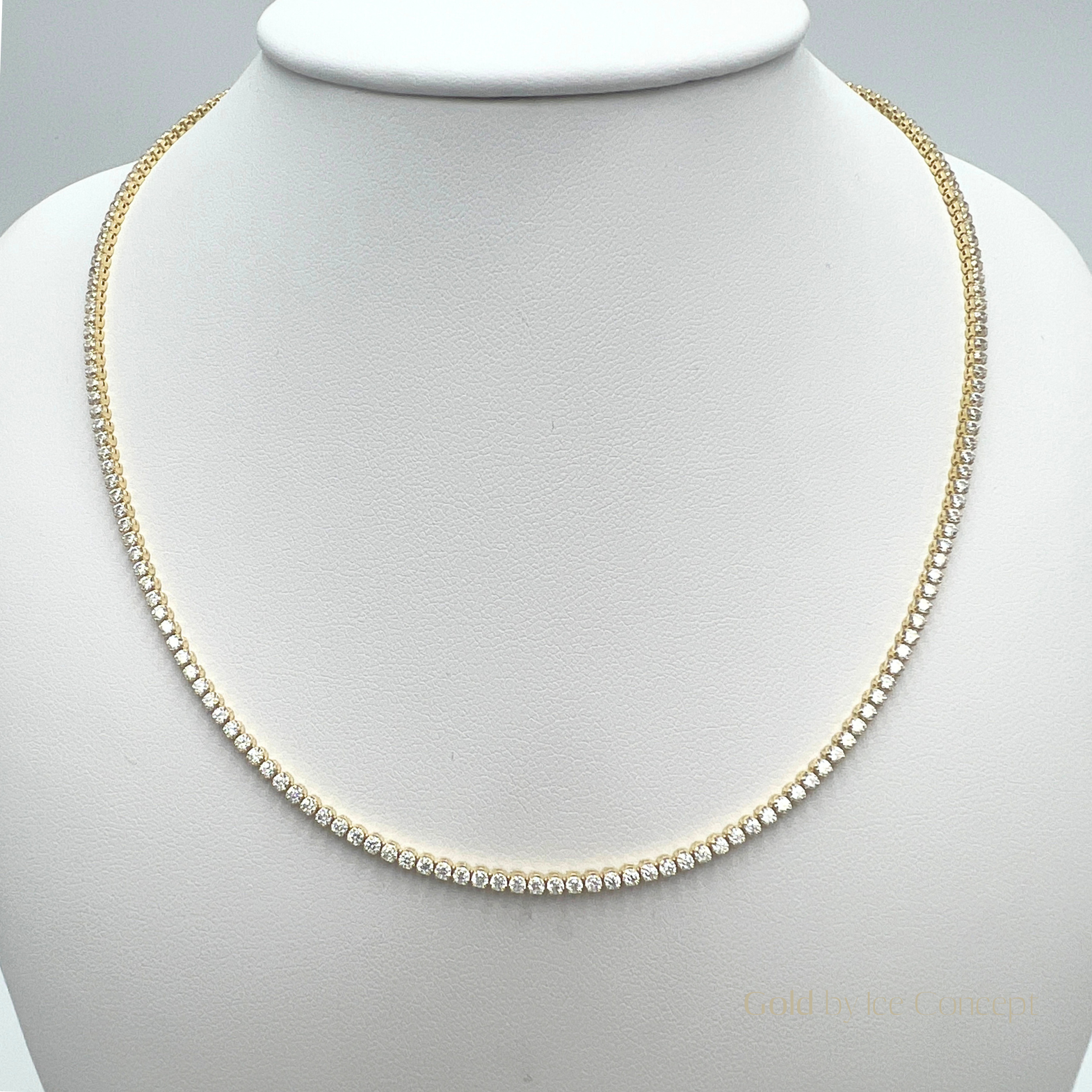 Classic Tennis Necklace 2mm GOLD