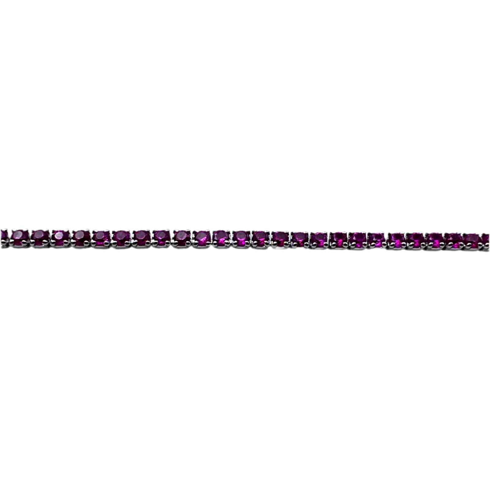 Bracelet Tennis Pink 1.5mm Silver