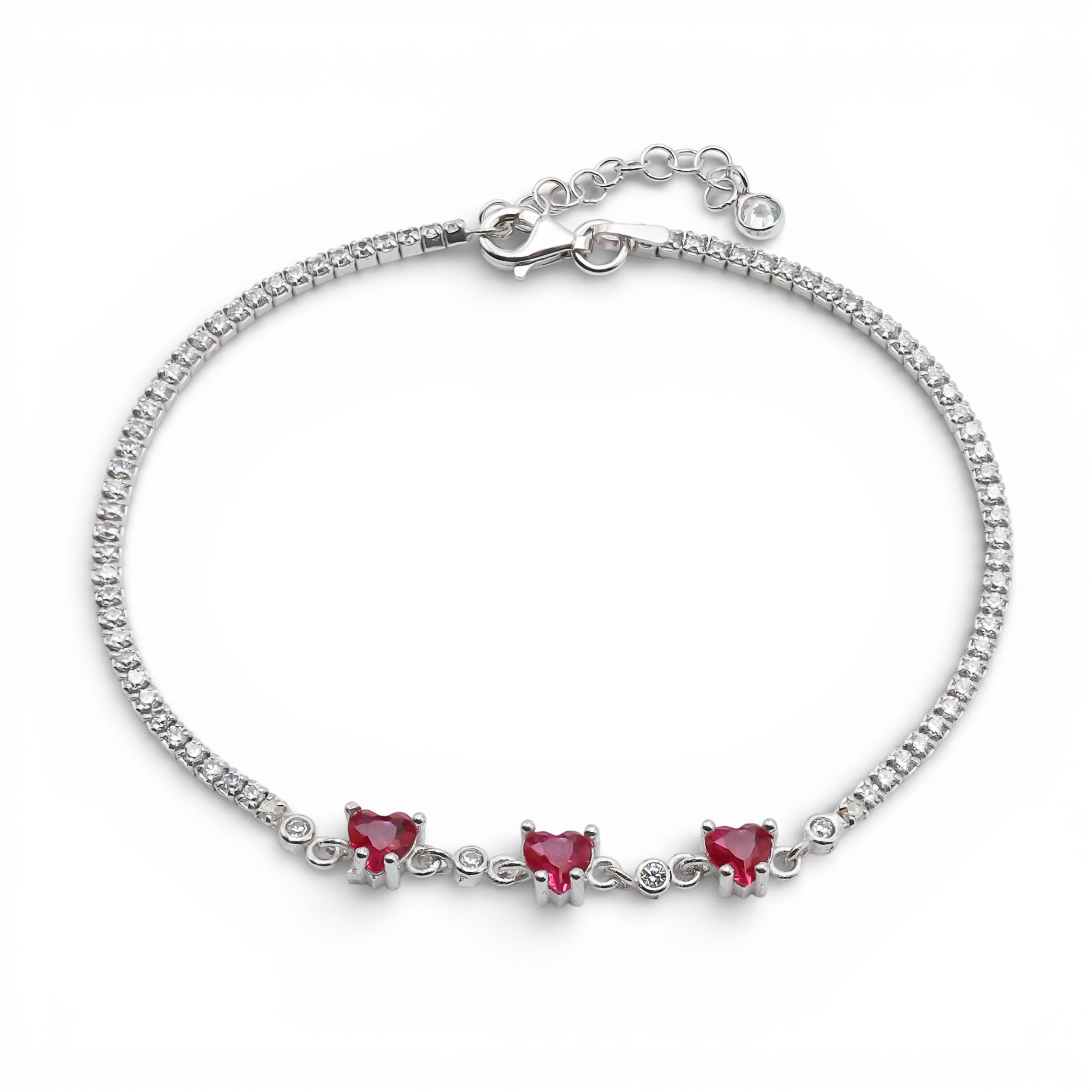 Bratara Tennis In Love Rose Argint