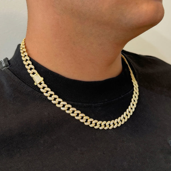 Cuban necklace 24k Silver