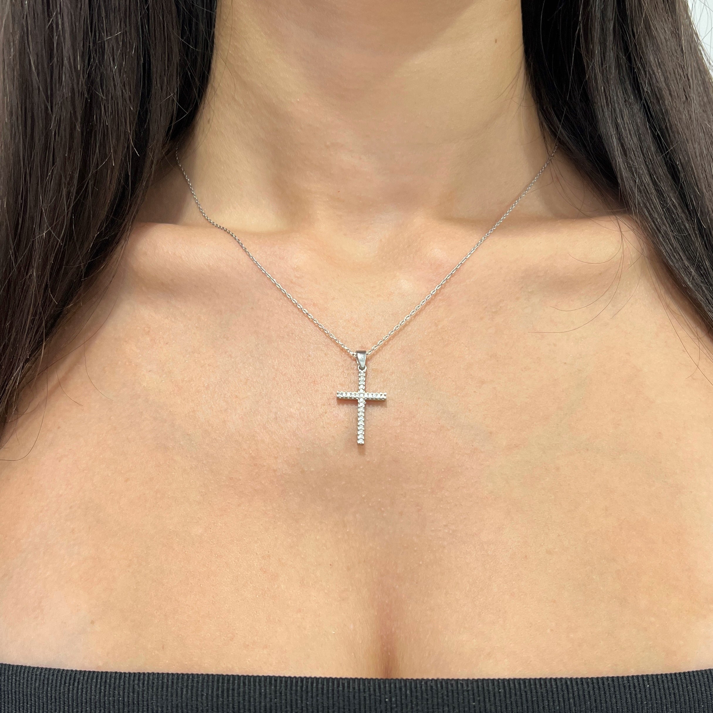 Silver Double Sided Pendant Necklace