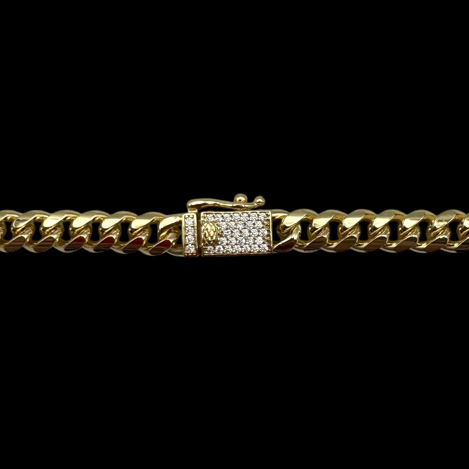 Colier Cuban Elara Gold With Stones