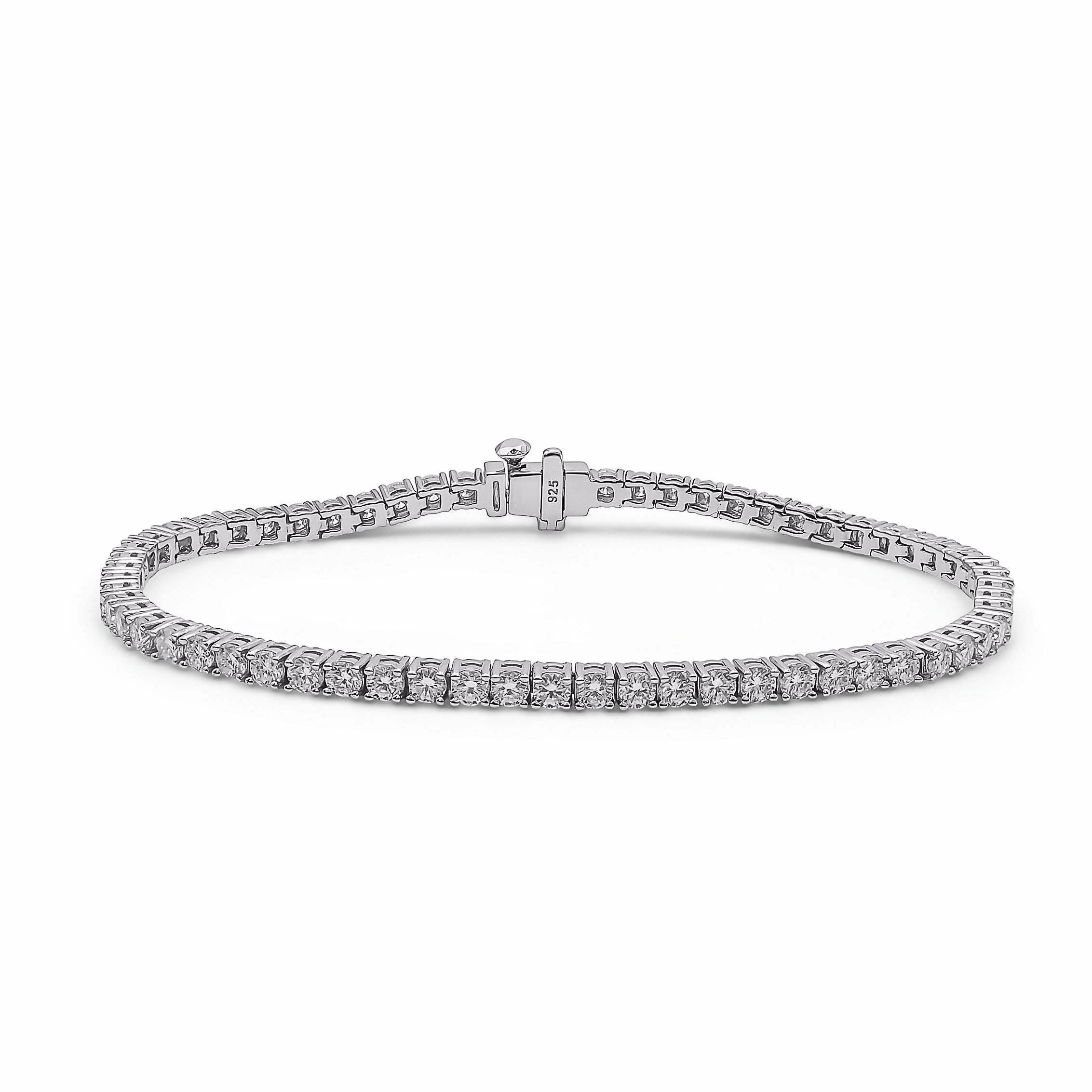 Brățara Tennis 2.5mm Moissanite Argint