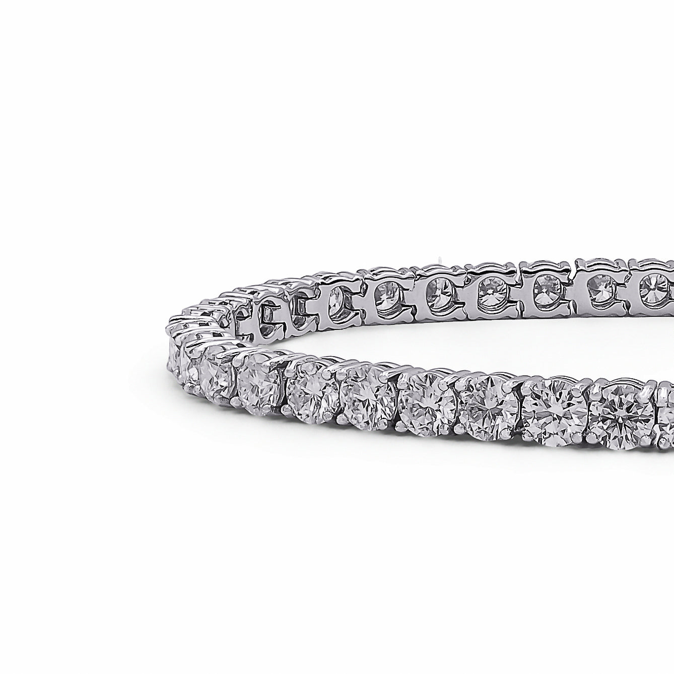 Brățara Tennis 3.5mm Moissanite Argint