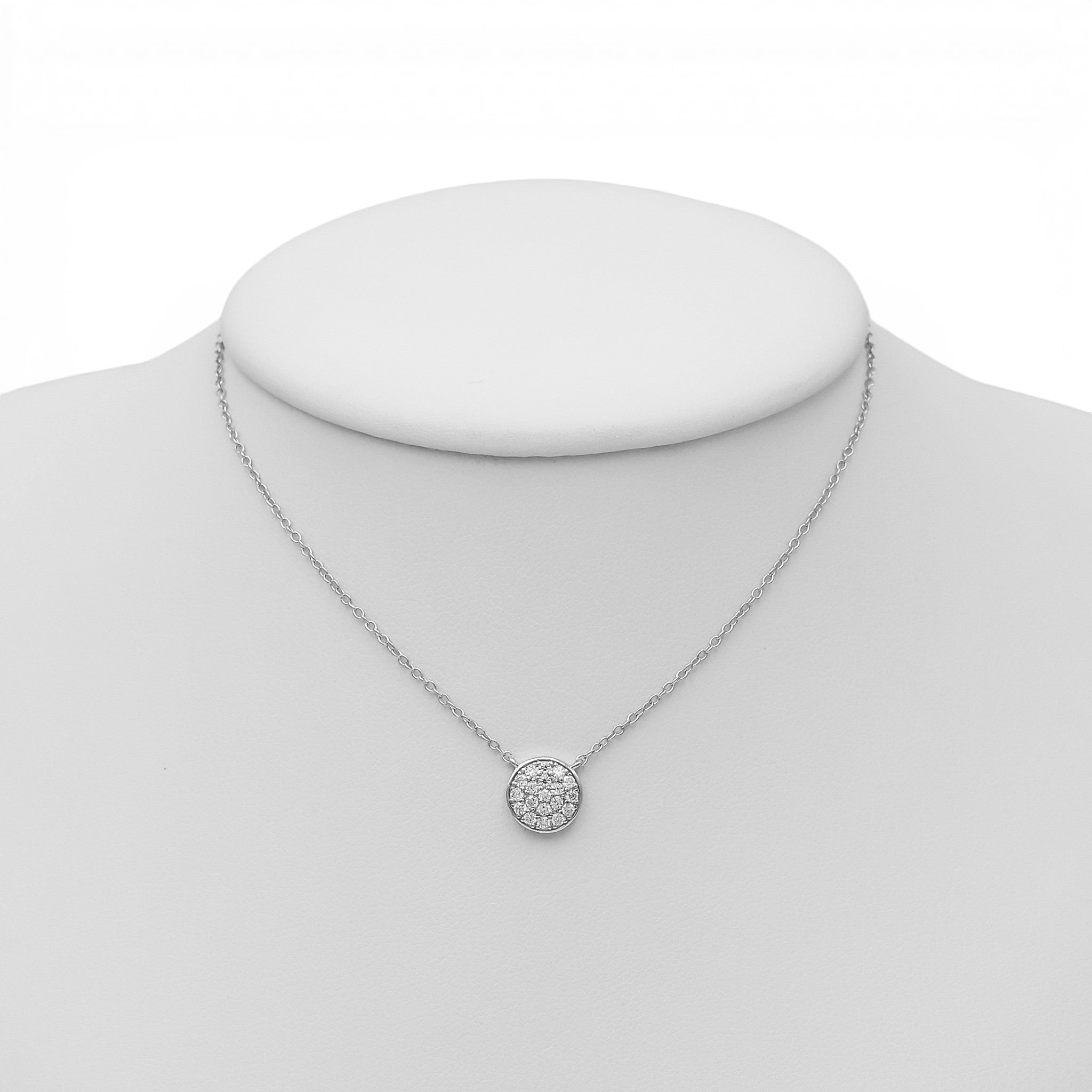 Colier Moissanite Dot Argint