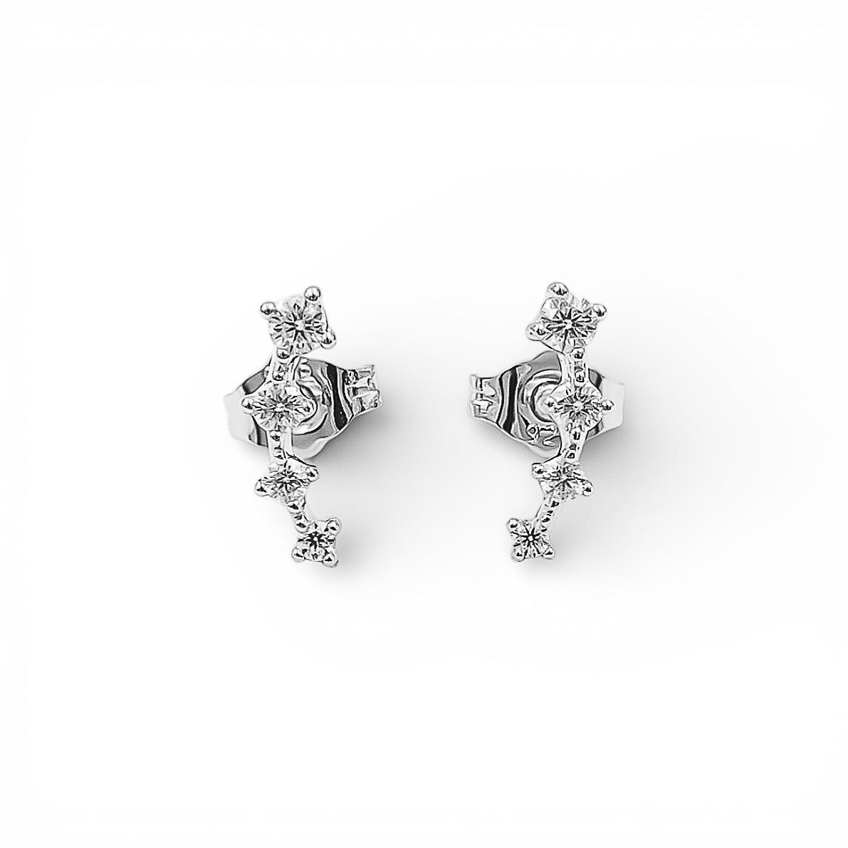 Cercei Moissanite Argint