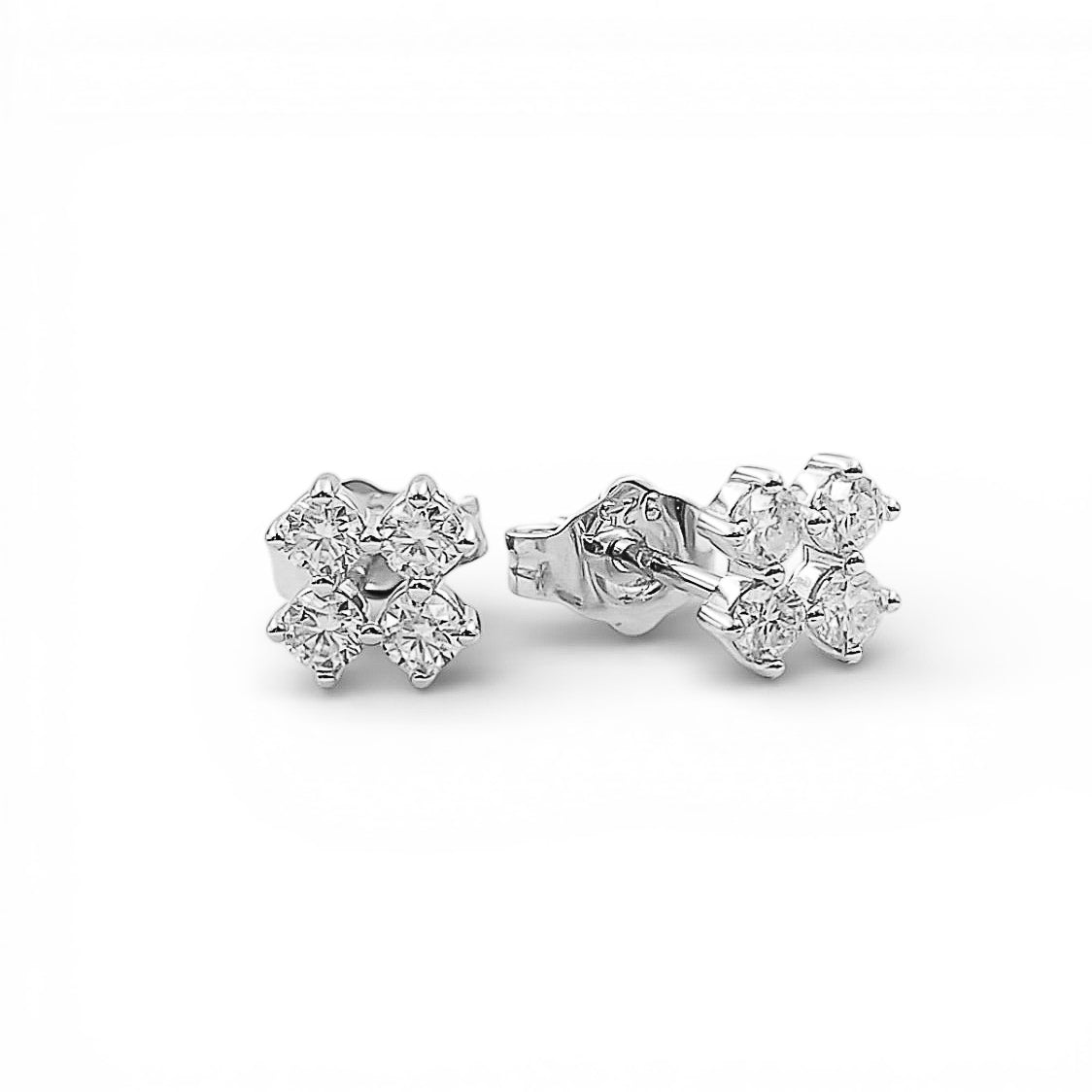 Cercei Moissanite Argint
