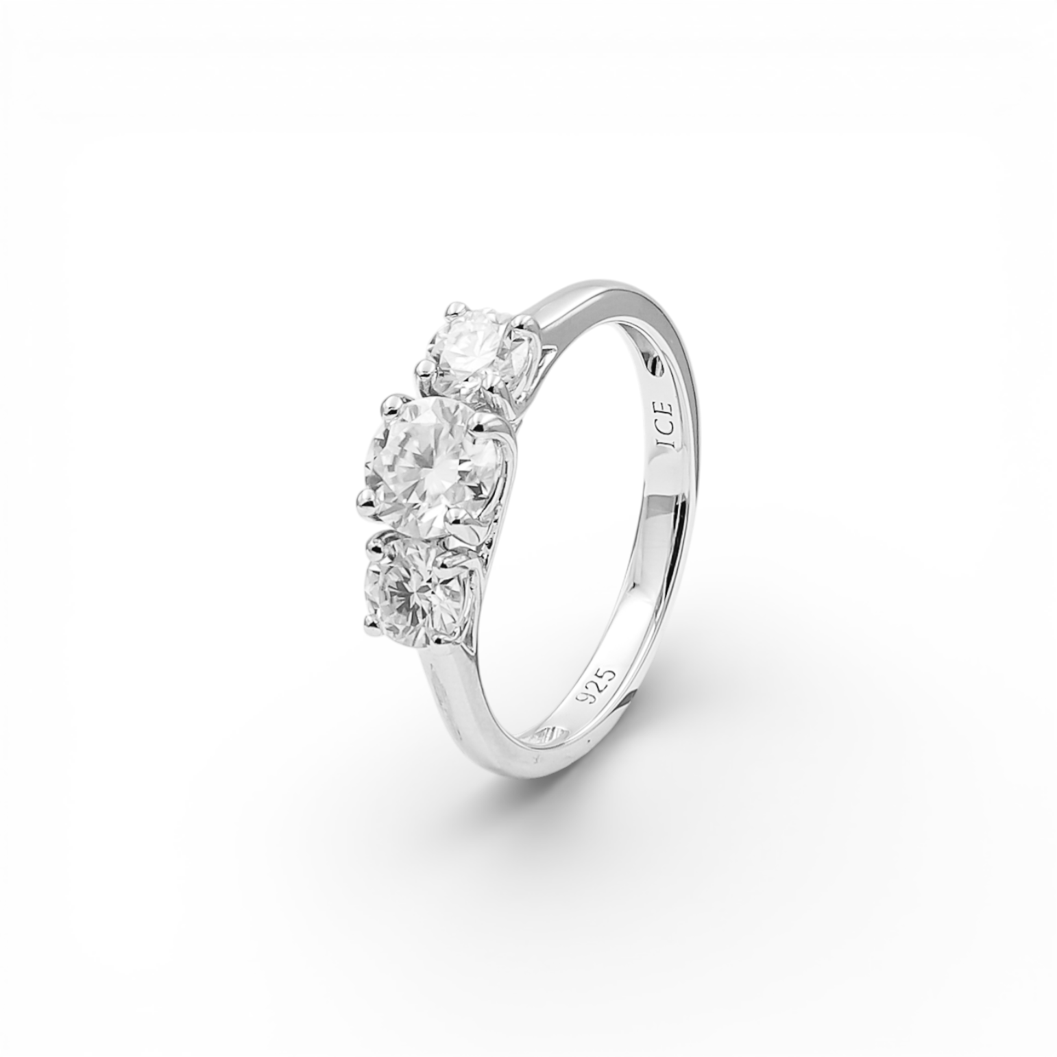 Inel Moissanite Argint