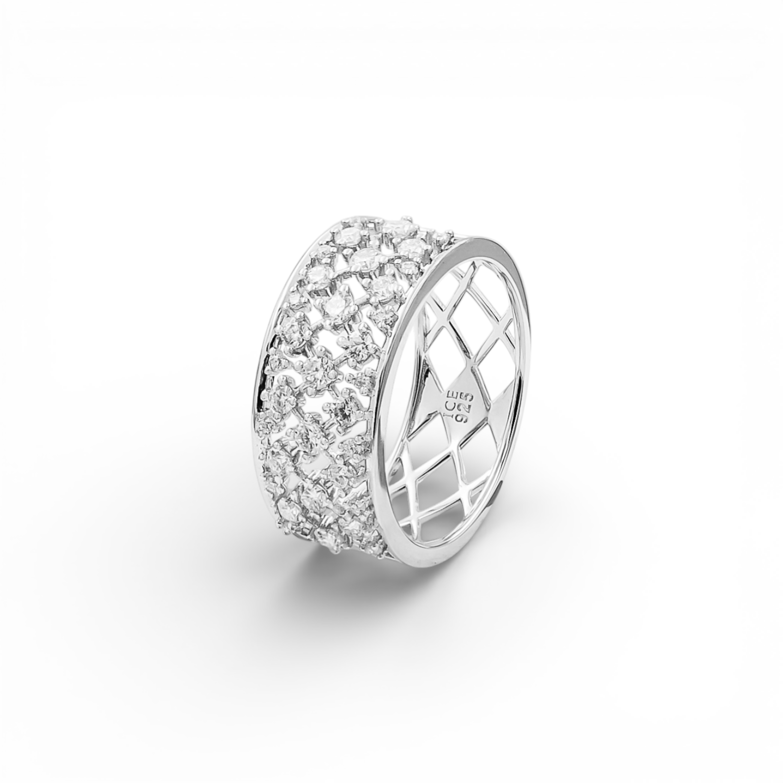 Inel Moissanite Argint