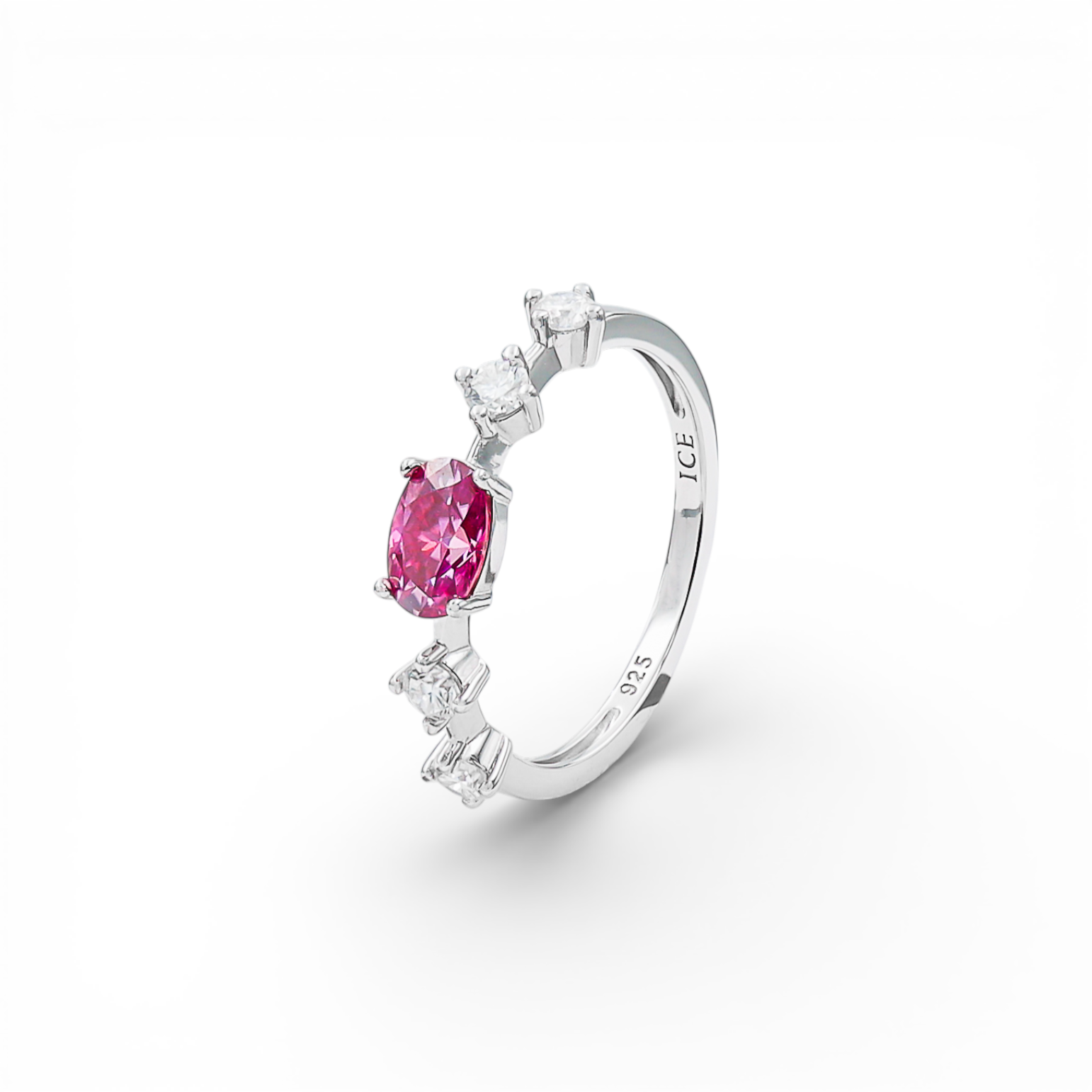 Inel Moissanite Argint