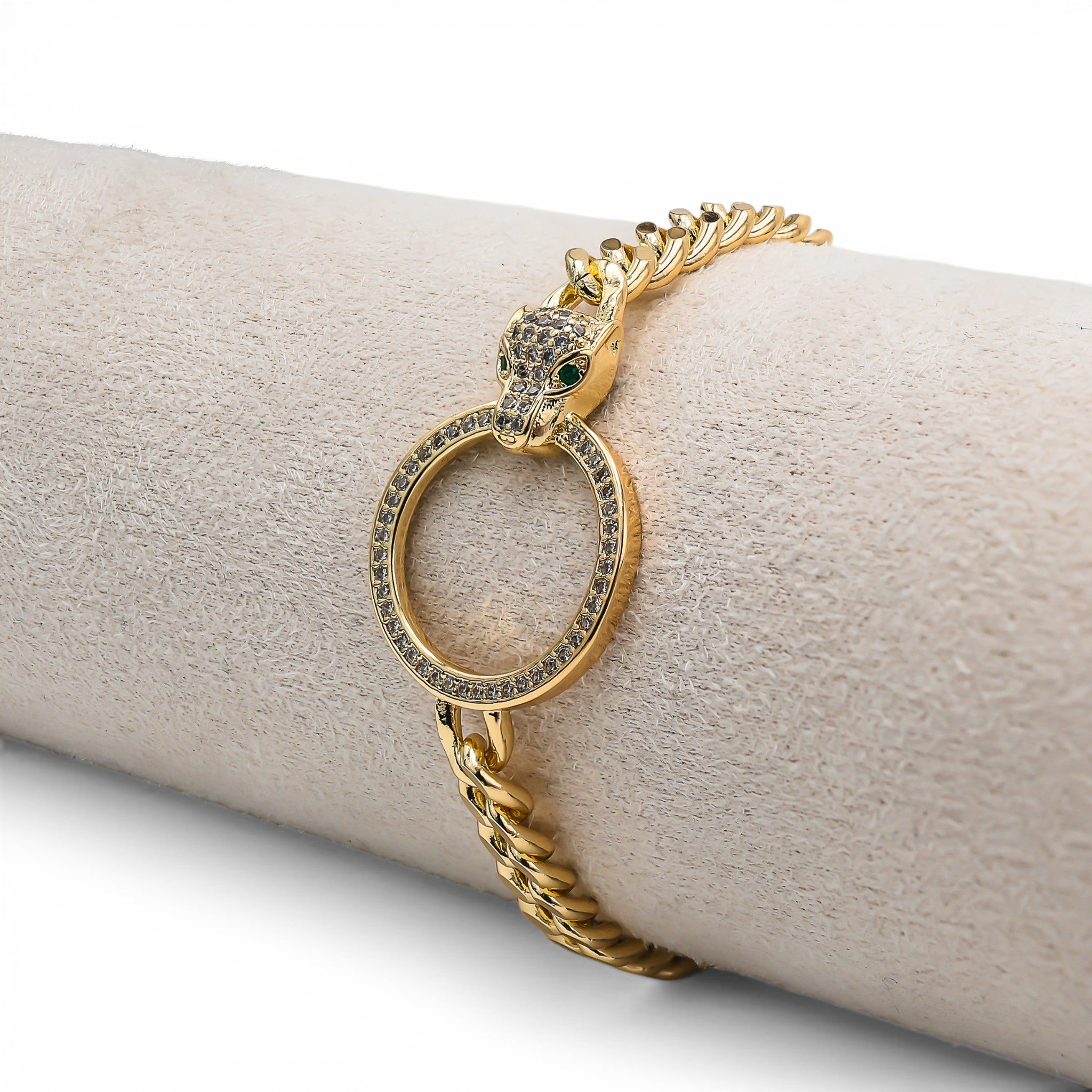 Brățară The Snake Gold Placată cu Aur