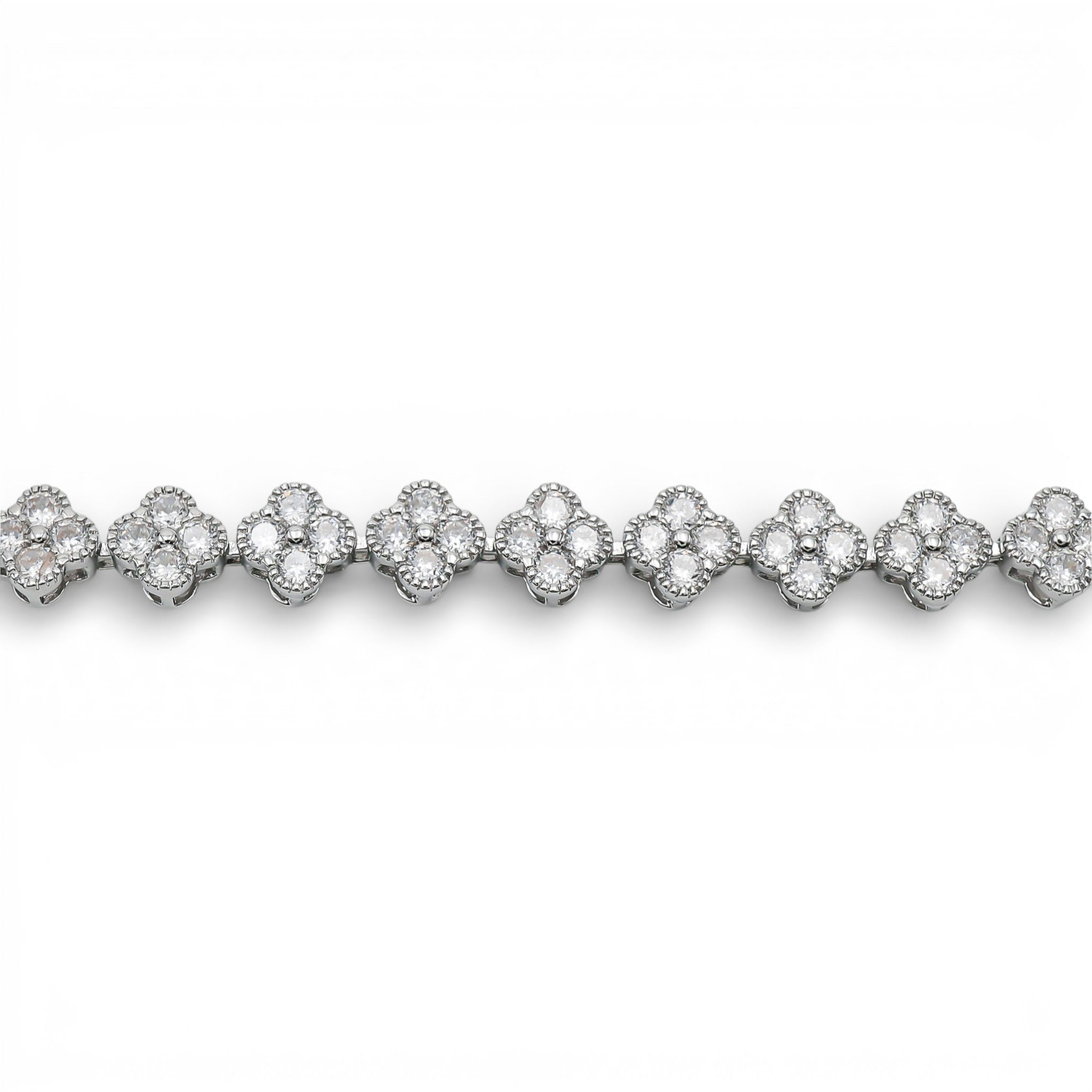 Brățară Tennis Trifoi Placată cu Aur