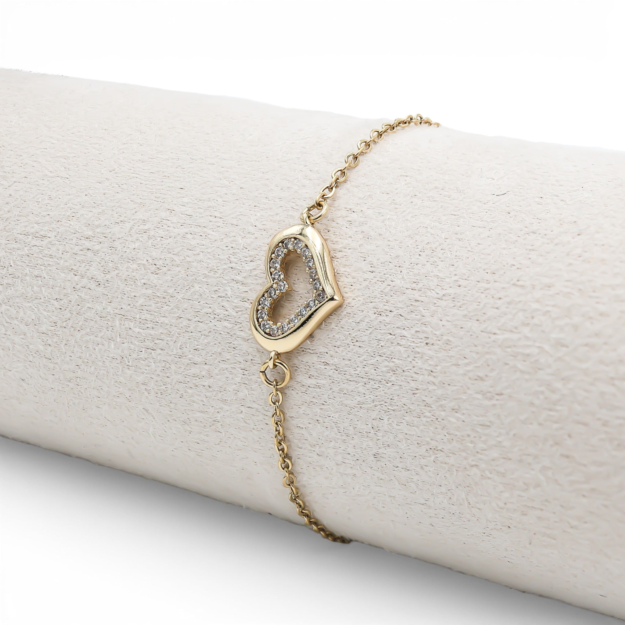 Brățară Royal Heart Placată cu Aur