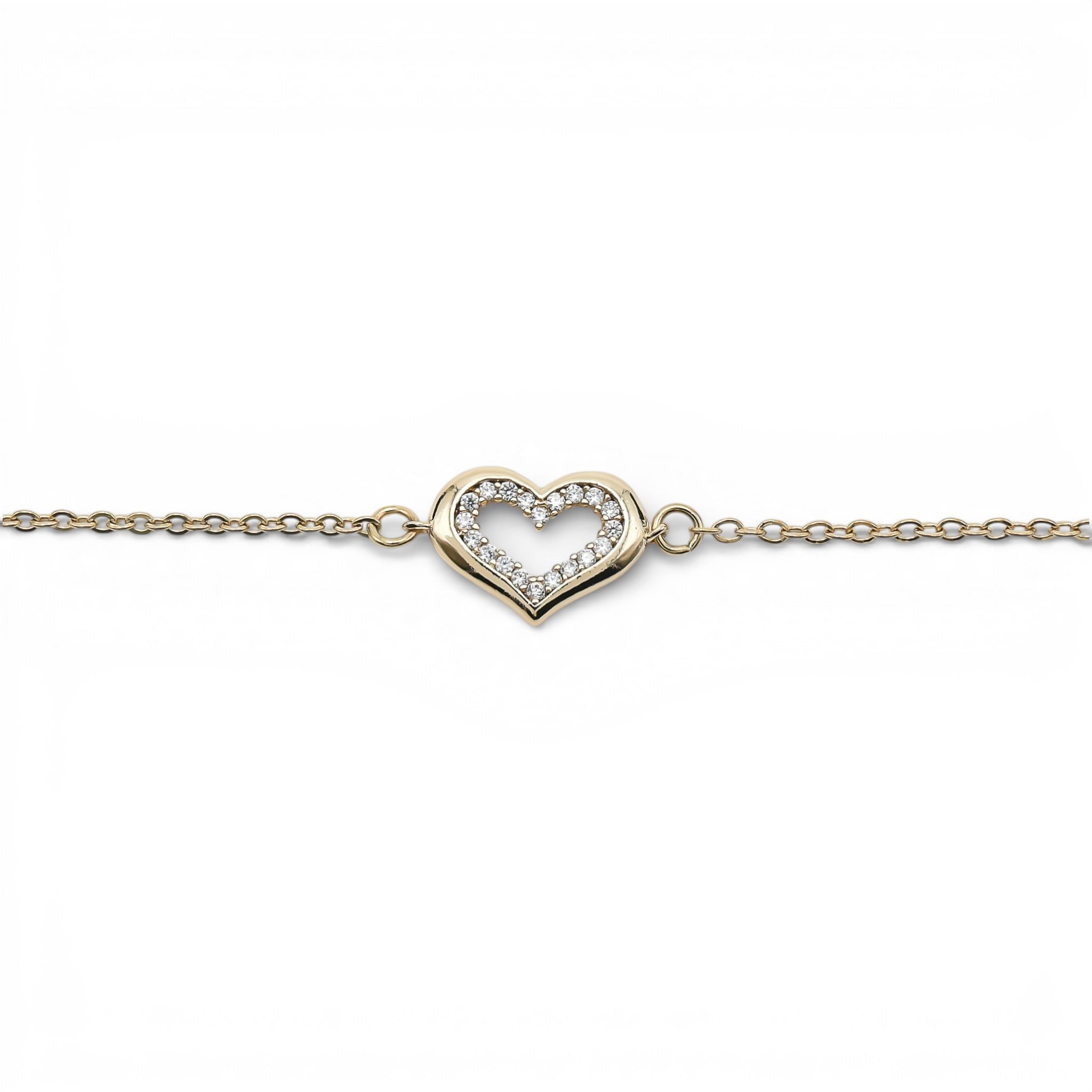 Brățară Royal Heart Placată cu Aur