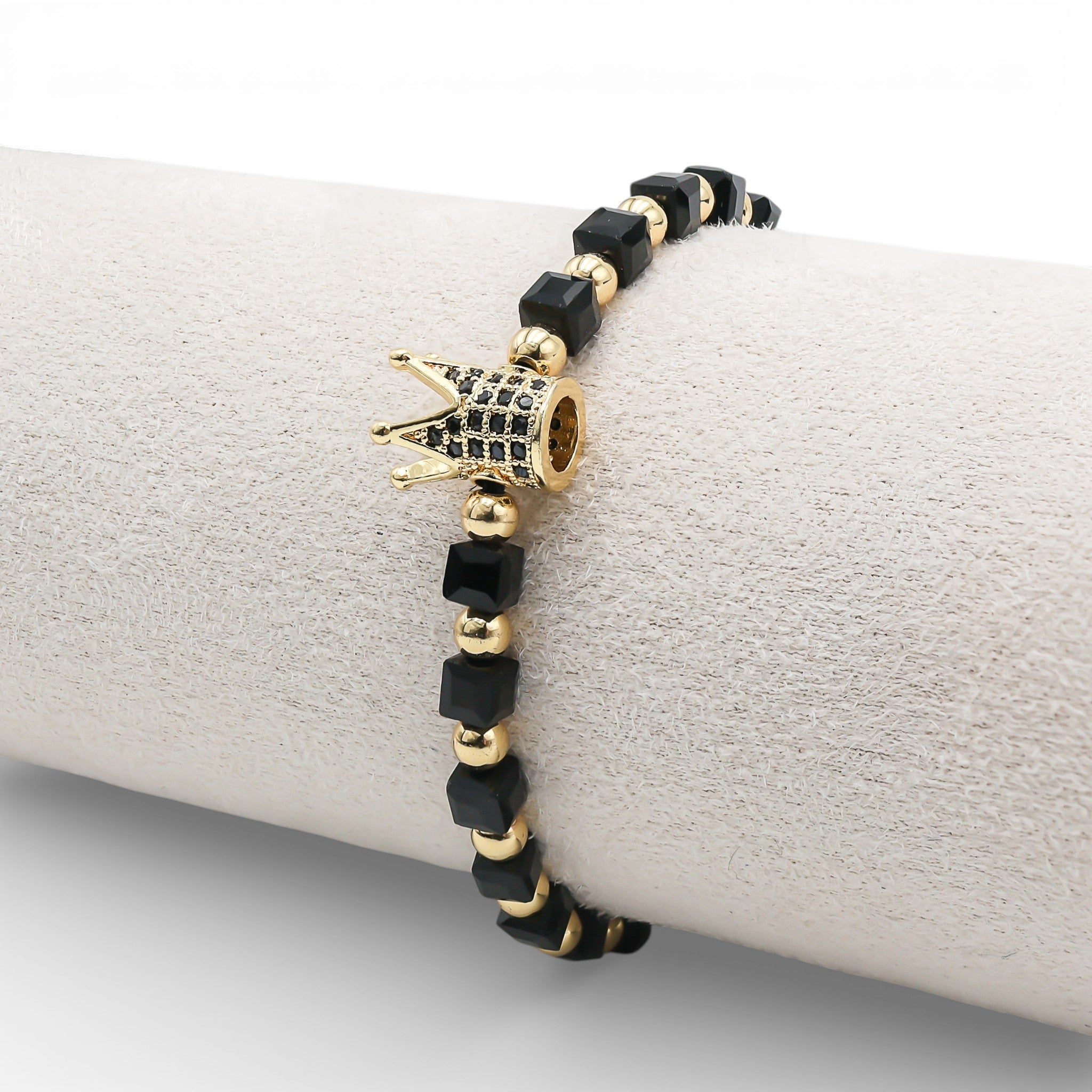 Brățară Reglabilă Crown Placată cu Aur