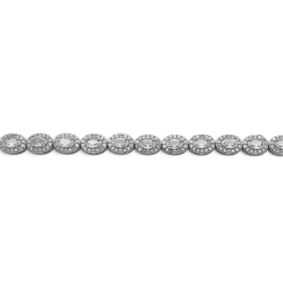 Bratara Silver Cristal Royal Placat cu Aur Alb